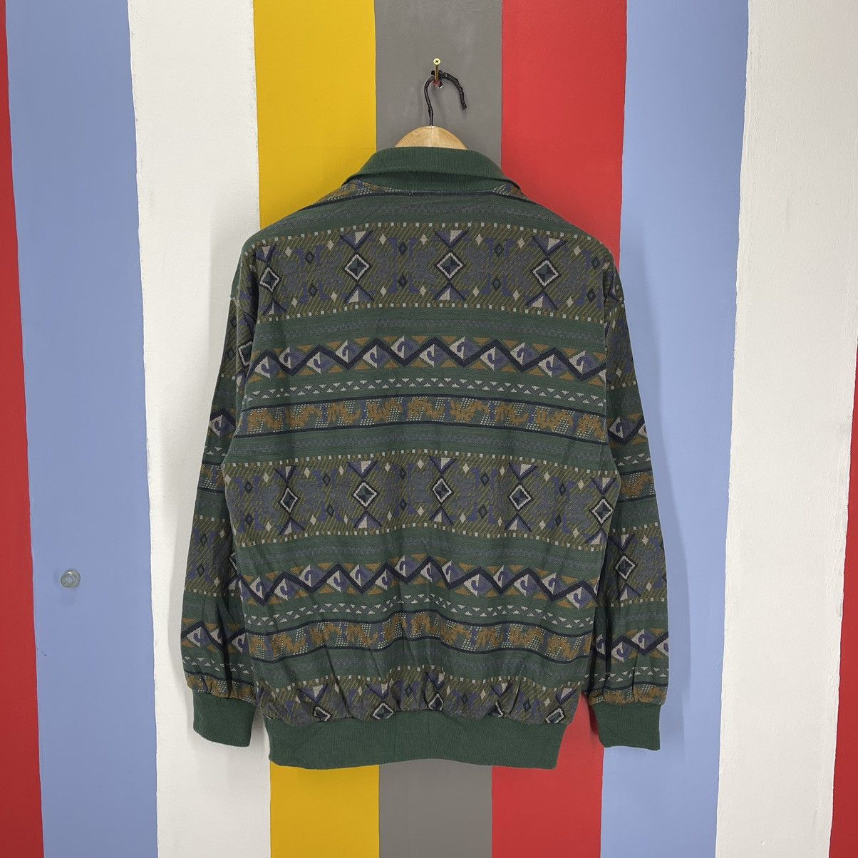 Other Vintage Style FERNAND RAZZINI Polo Sweatshirt #1399/AW Size US M / EU 48-50 / 2 - 8 Thumbnail