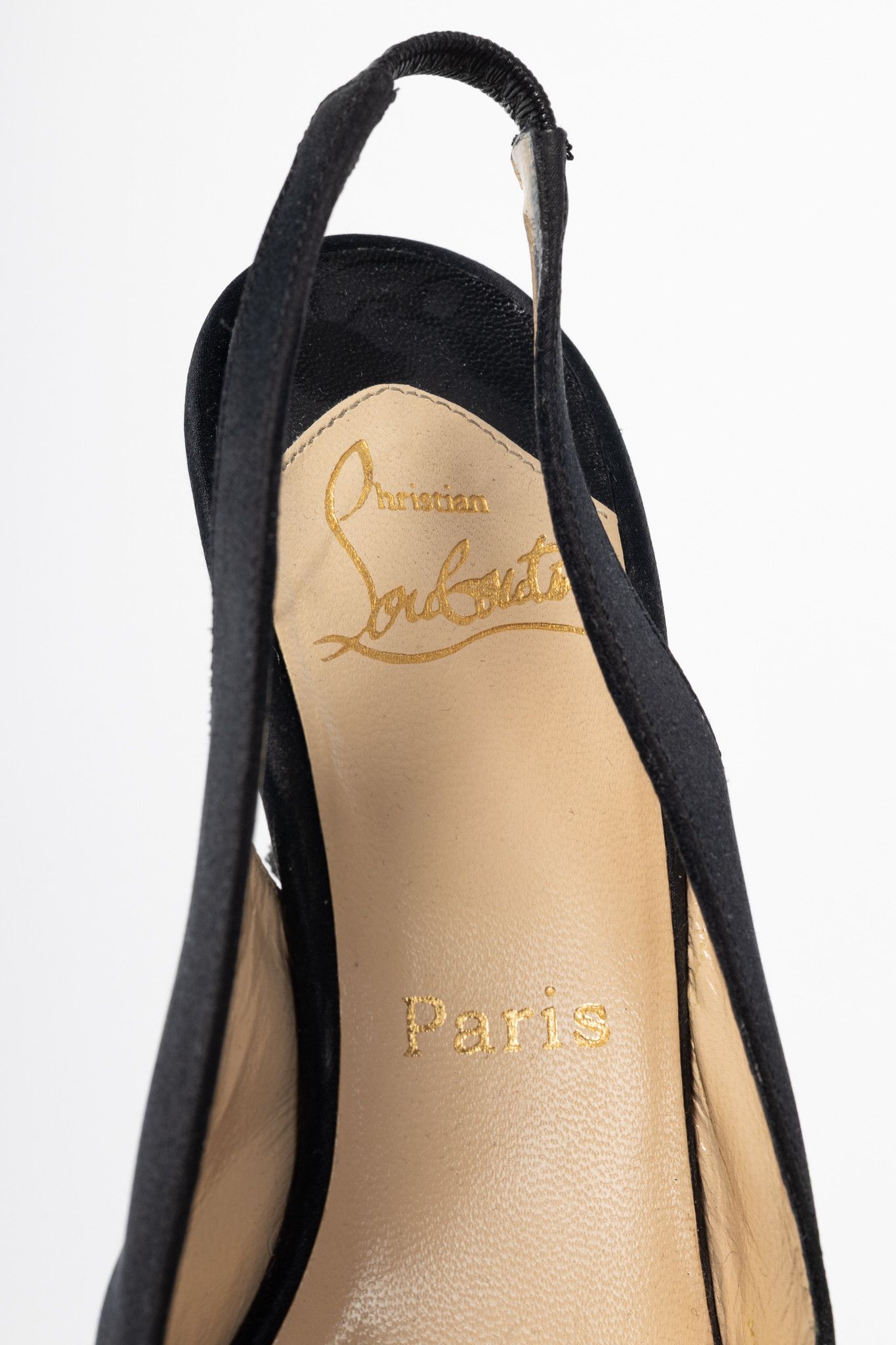 Christian Louboutin Christian Louboutin Francaise Sling Satin Knotted Heels Size US 5.5 / IT 35.5 - 9 Thumbnail