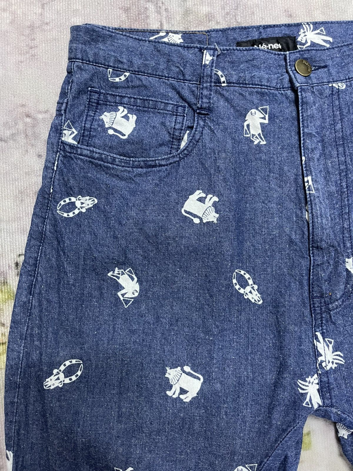 Issey Miyake × Japanese Brand × Ne-Net Ne-net By Issey Miyake Jeans Printed Size US 30 / EU 46 - 5 Thumbnail