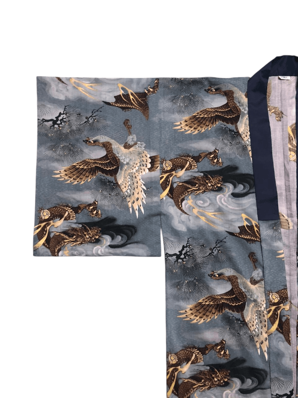 Japanese Brand Vintage Long Kimono Cardigan Dragon Fight With Bird Size US M / EU 48-50 / 2 - 5 Thumbnail