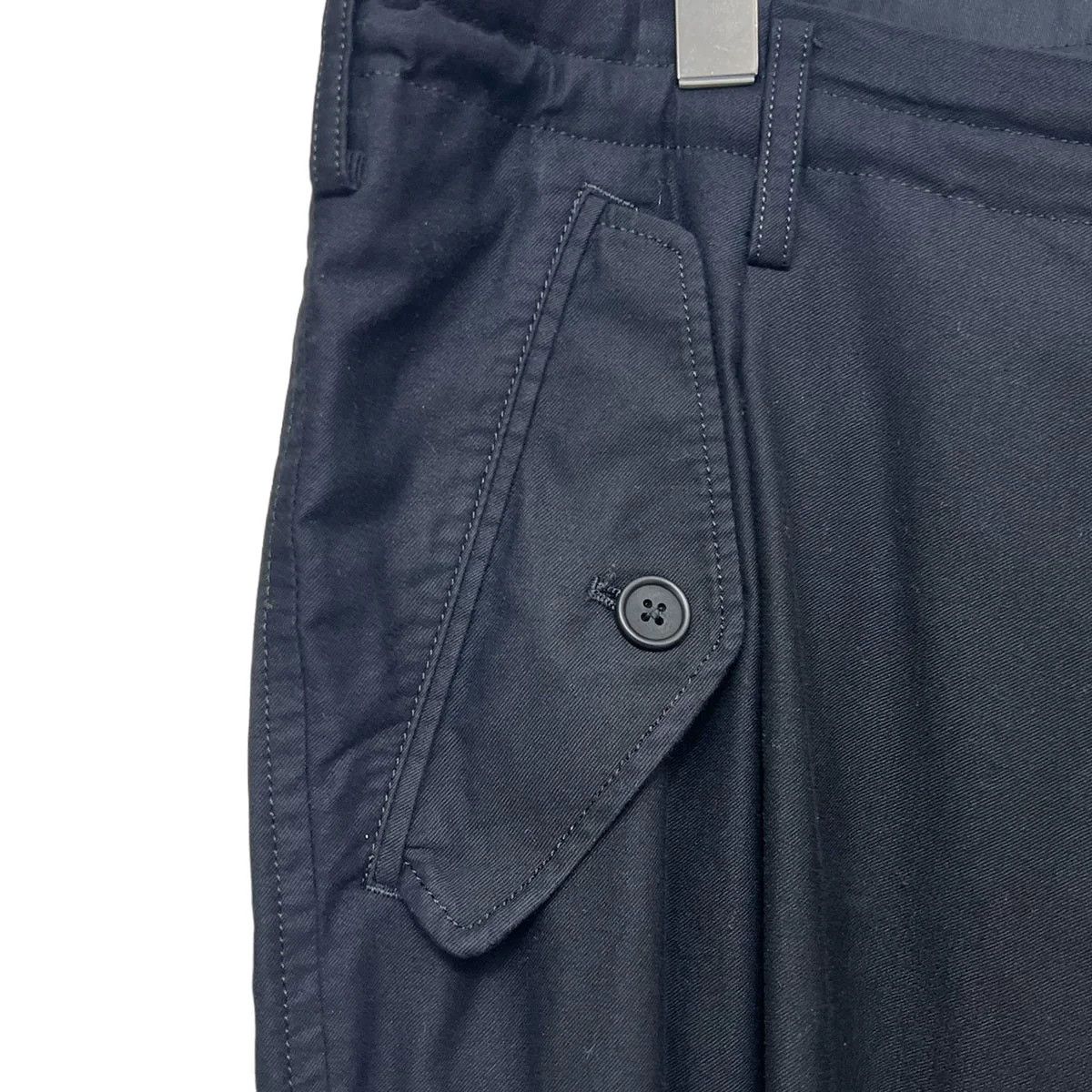 Yohji Yamamoto Yohji Yamamoto pour homme 24SSWIDE M-FRONT 1 TUCK PANTS Size US 36 / EU 52 - 3 Thumbnail