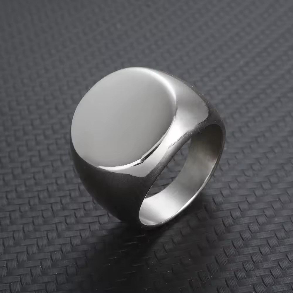 Jewelry Smooth Blank Ring (size 7 to 13 ) Size ONE SIZE - 1 Thumbnail