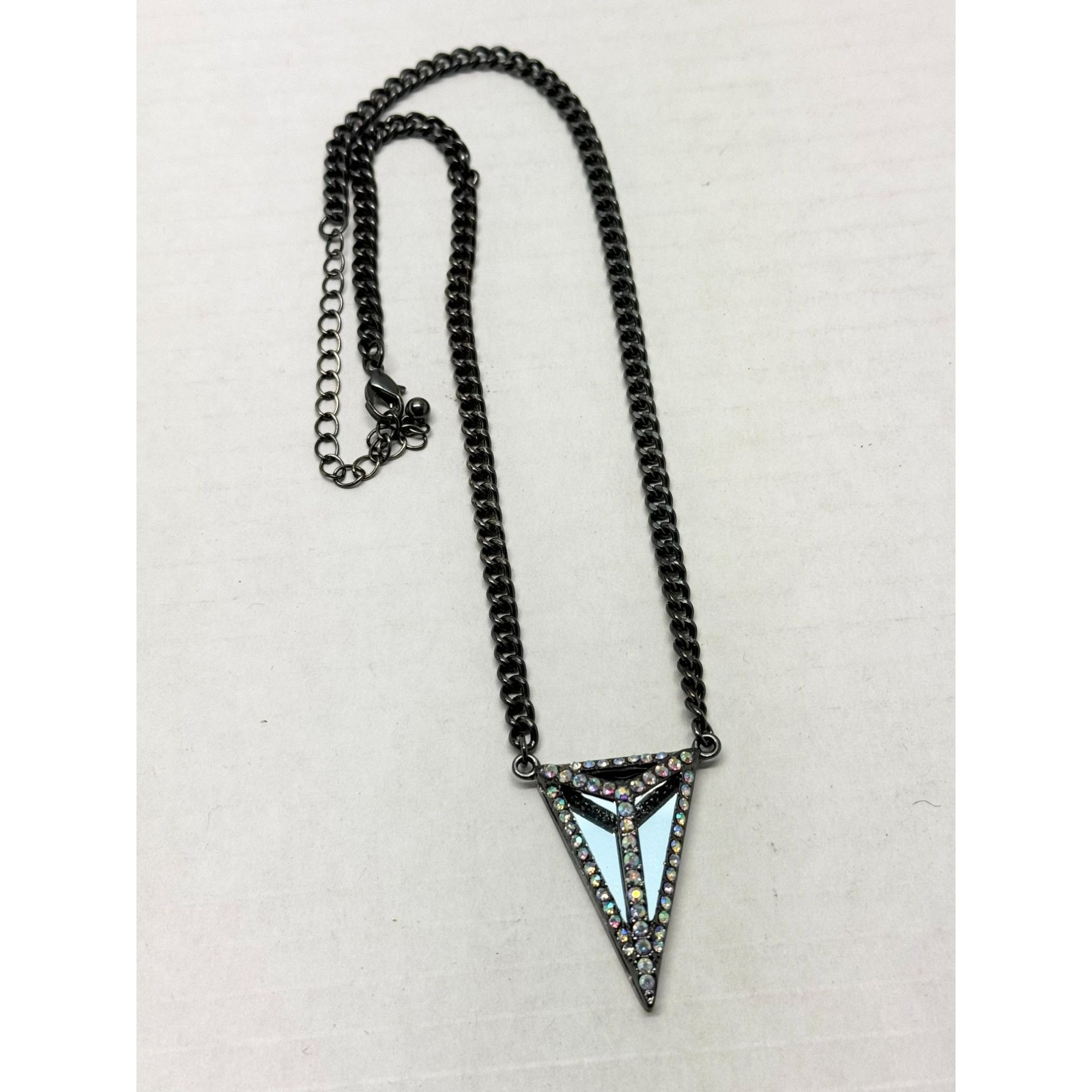 Vintage Rhinestone stud chain necklace Size ONE SIZE - 2 Thumbnail