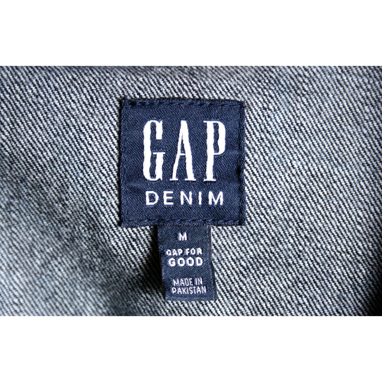 Gap VINTAGE Gap Denim Icon Dark Wash Blue Jean Trucker Jacket Men's M Sz. M Blue Denim Jacket Mens Size US 31 - 7 Thumbnail
