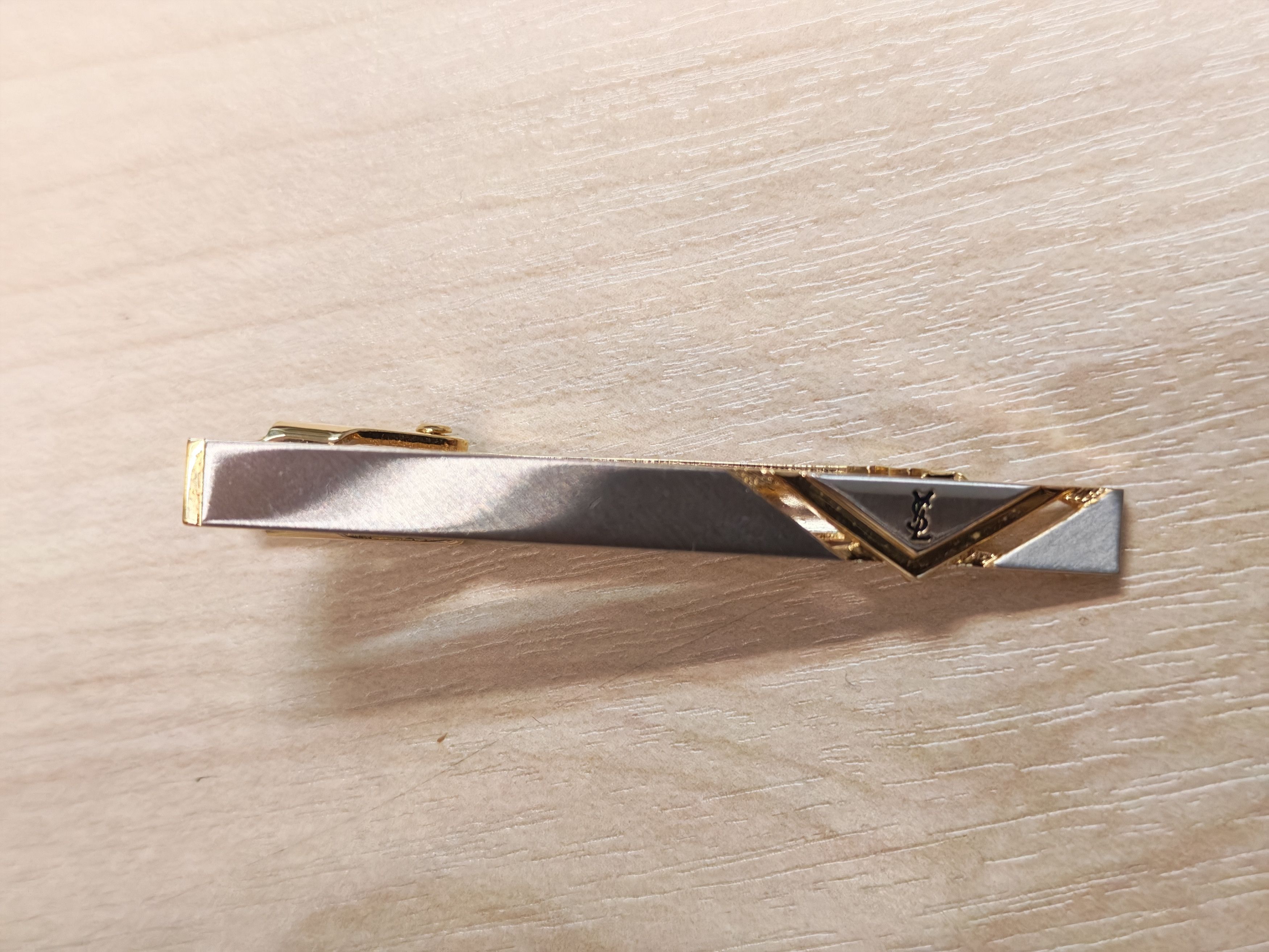 Other YSL Yves Saint Laurent Cufflinks Tie Clip Tie Pin Gold Color Size ONE SIZE - 1 Thumbnail