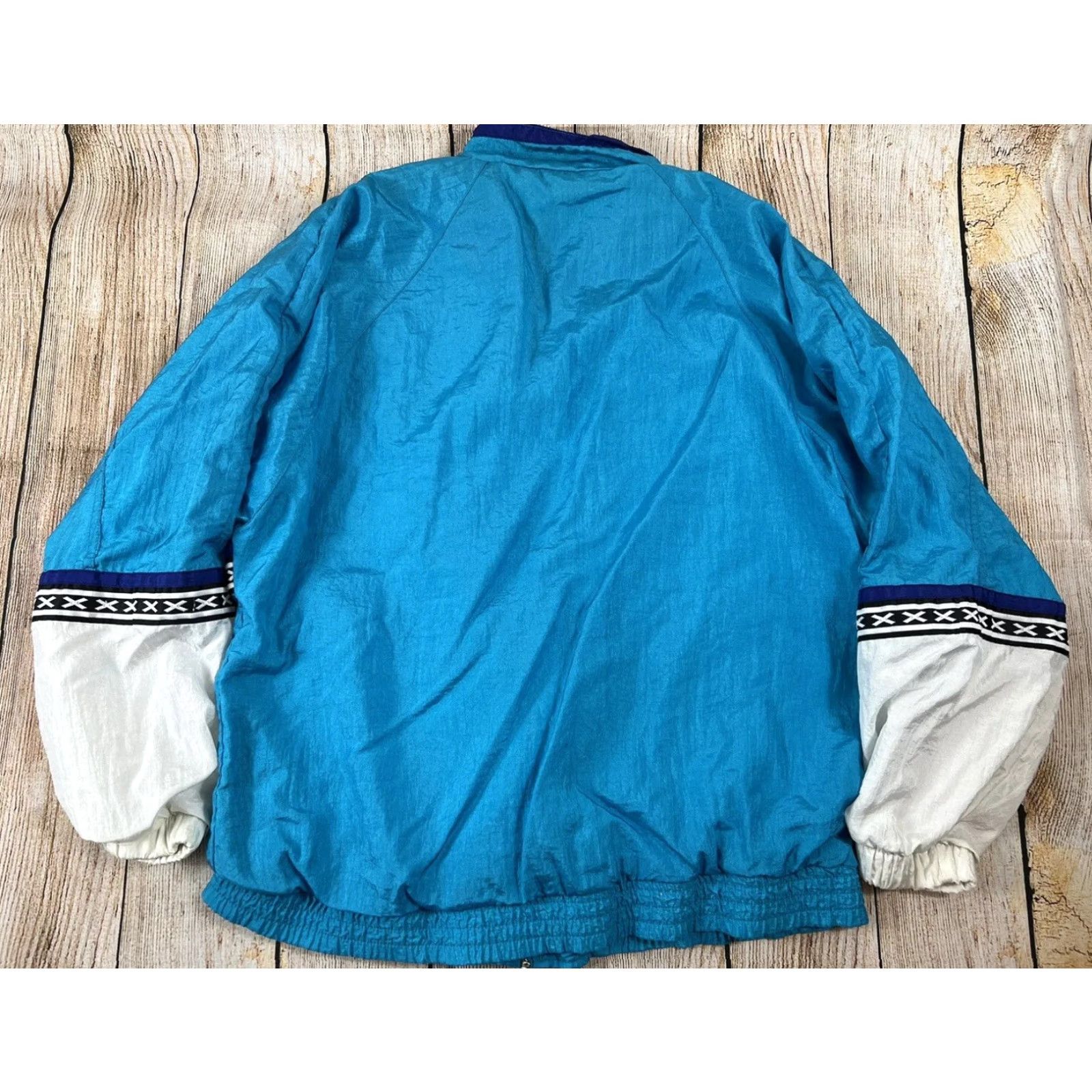 Vintage VINTAGE Bold Spirit Jacket Windbreaker 80s Women M Blue White Purple Size M / US 6-8 / IT 42-44 - 2 Thumbnail