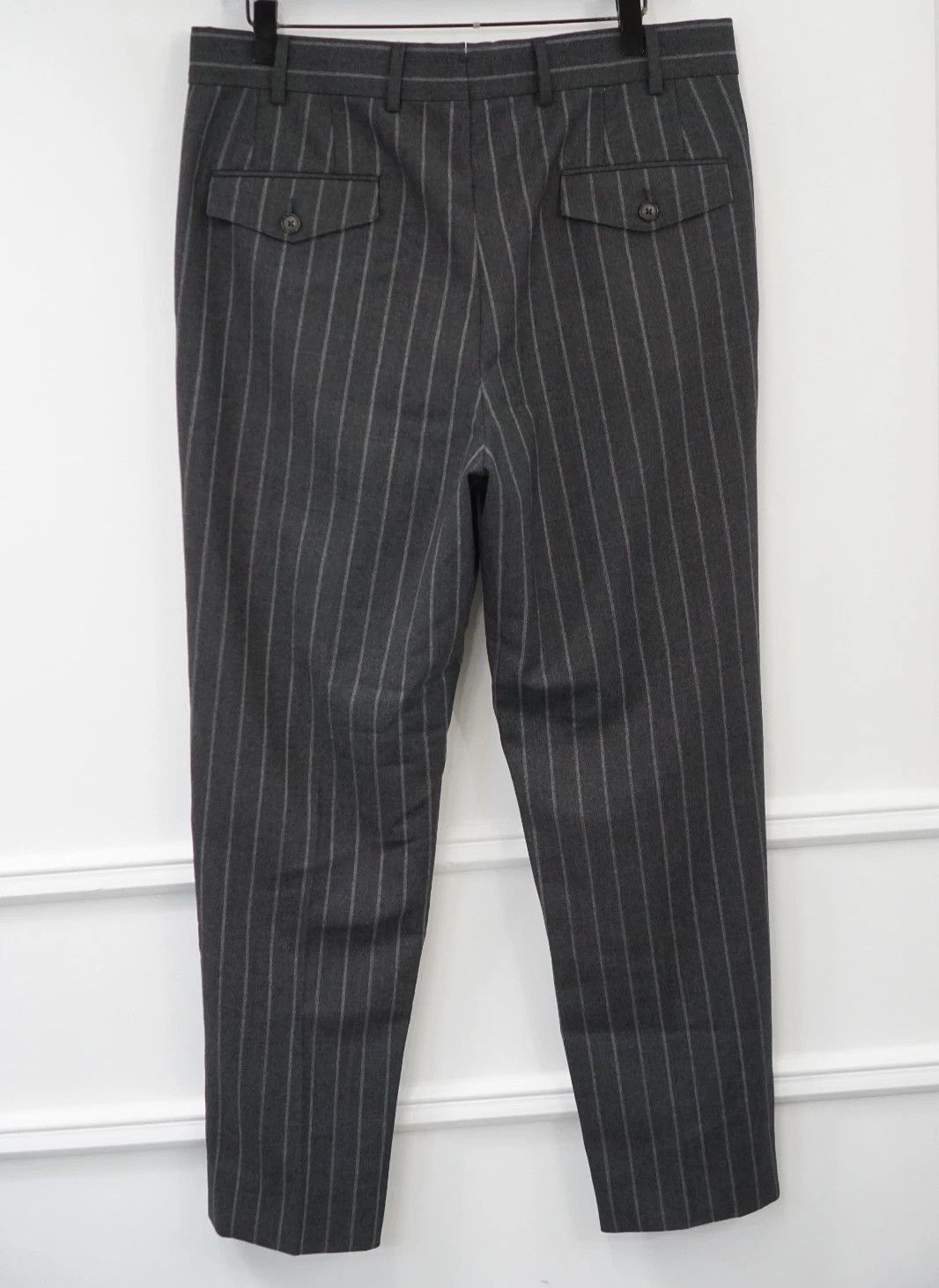 Suitsupply Men Suitsupply Pants Grey Pure Wool Blake Single Pleat US38 Size 38R - 2 Thumbnail