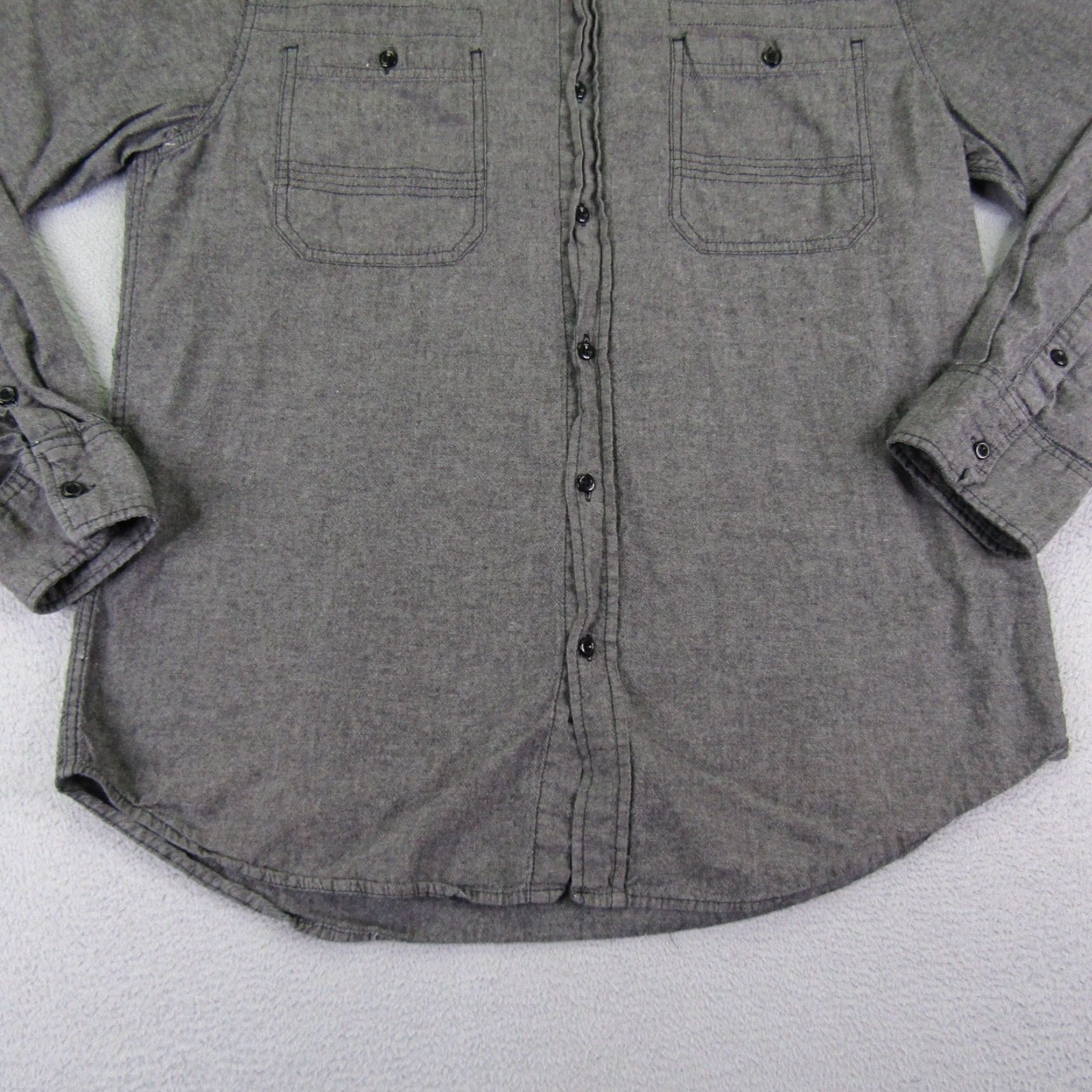 Vintage Xtreme Couture Shirt Mens Extra Large Gray Button Up Long Sleeve Embroidered MMA Size US XL / EU 56 / 4 - 3 Thumbnail