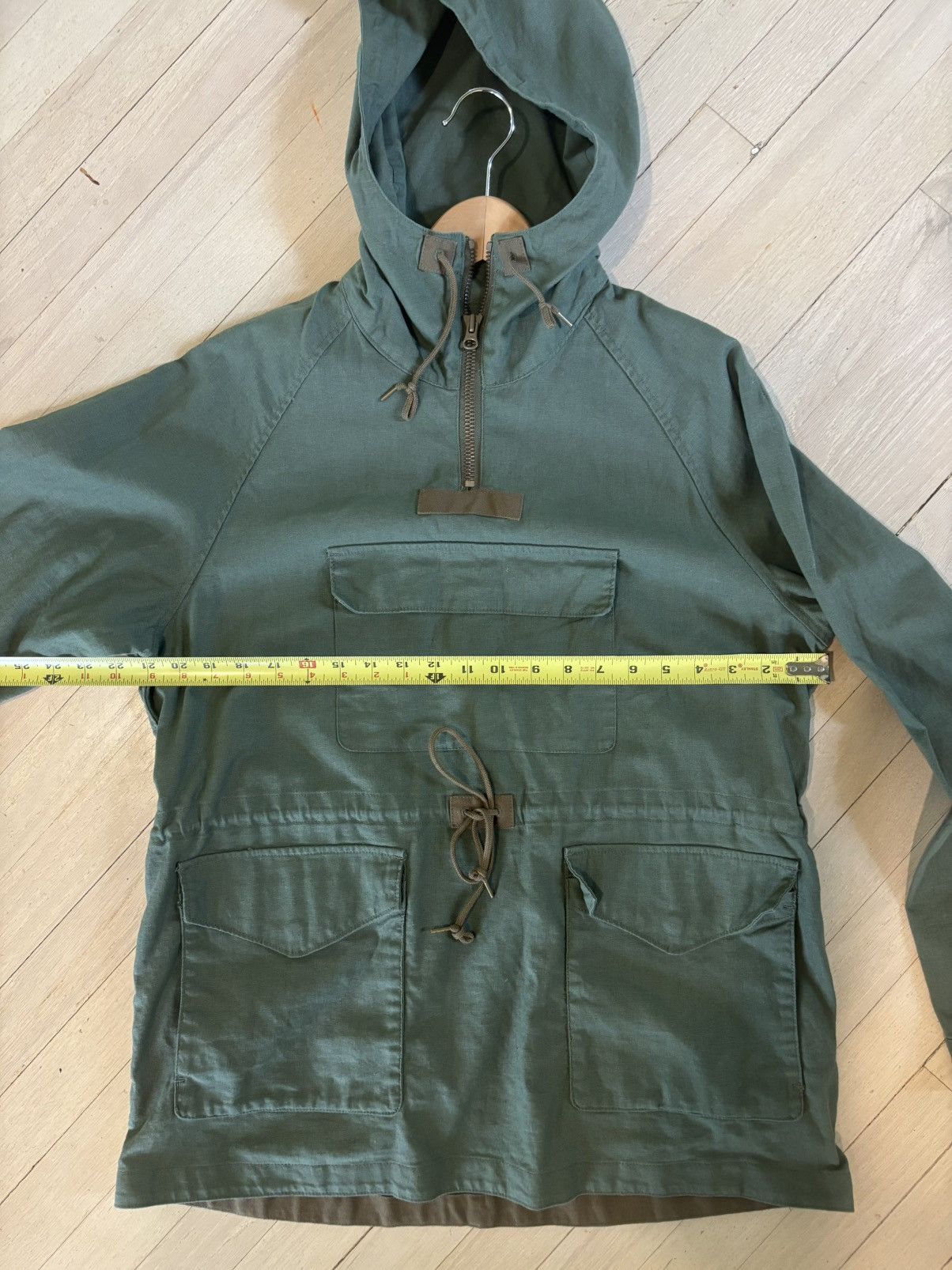 Fujito Fujito Sage Green Linen Anorak Size US S / EU 44-46 / 1 - 6 Thumbnail