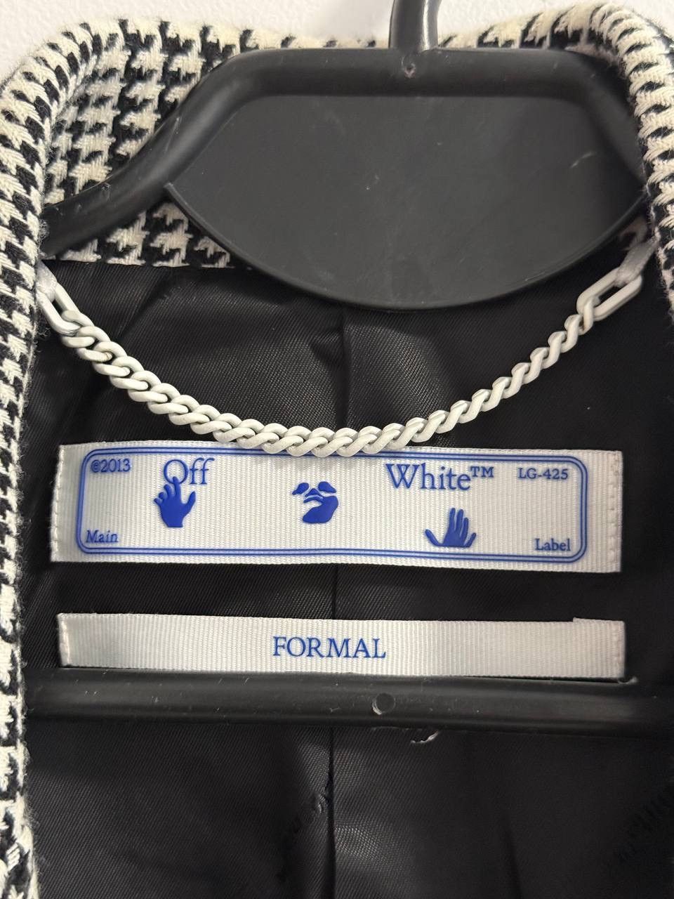 Off-White Off White Prince of Wales Herringbone Tomboy BlazerJacket Size M / US 6-8 / IT 42-44 - 5 Thumbnail