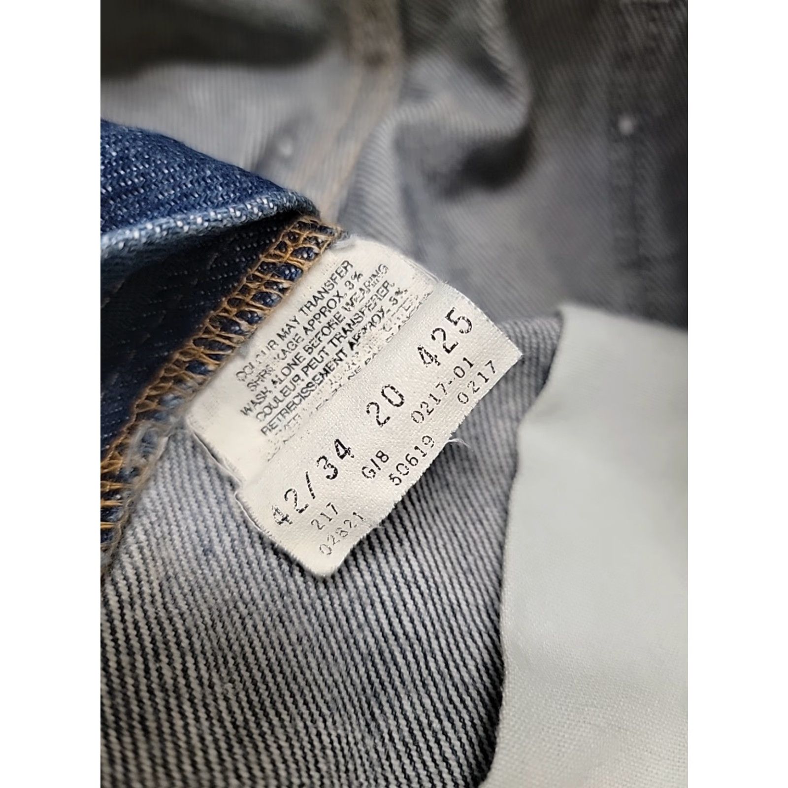 Levi's VINTAGE Levi Strauss ORANGE TAB 619 Jeans Mens 42x34 Denim Blue Regular Straight 90s USA Logo Size US 42 / EU 58 - 6 Thumbnail