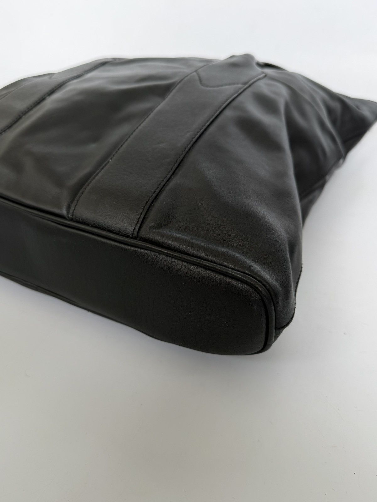 Maison Margiela Maison Margiela Line 11 Black Leather Tote Bag Size ONE SIZE - 7 Thumbnail