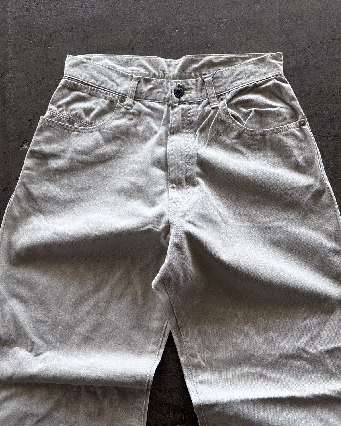 Japanese Brand Japanese Beige Denim Pants Size US 30 / EU 46 - 2 Thumbnail