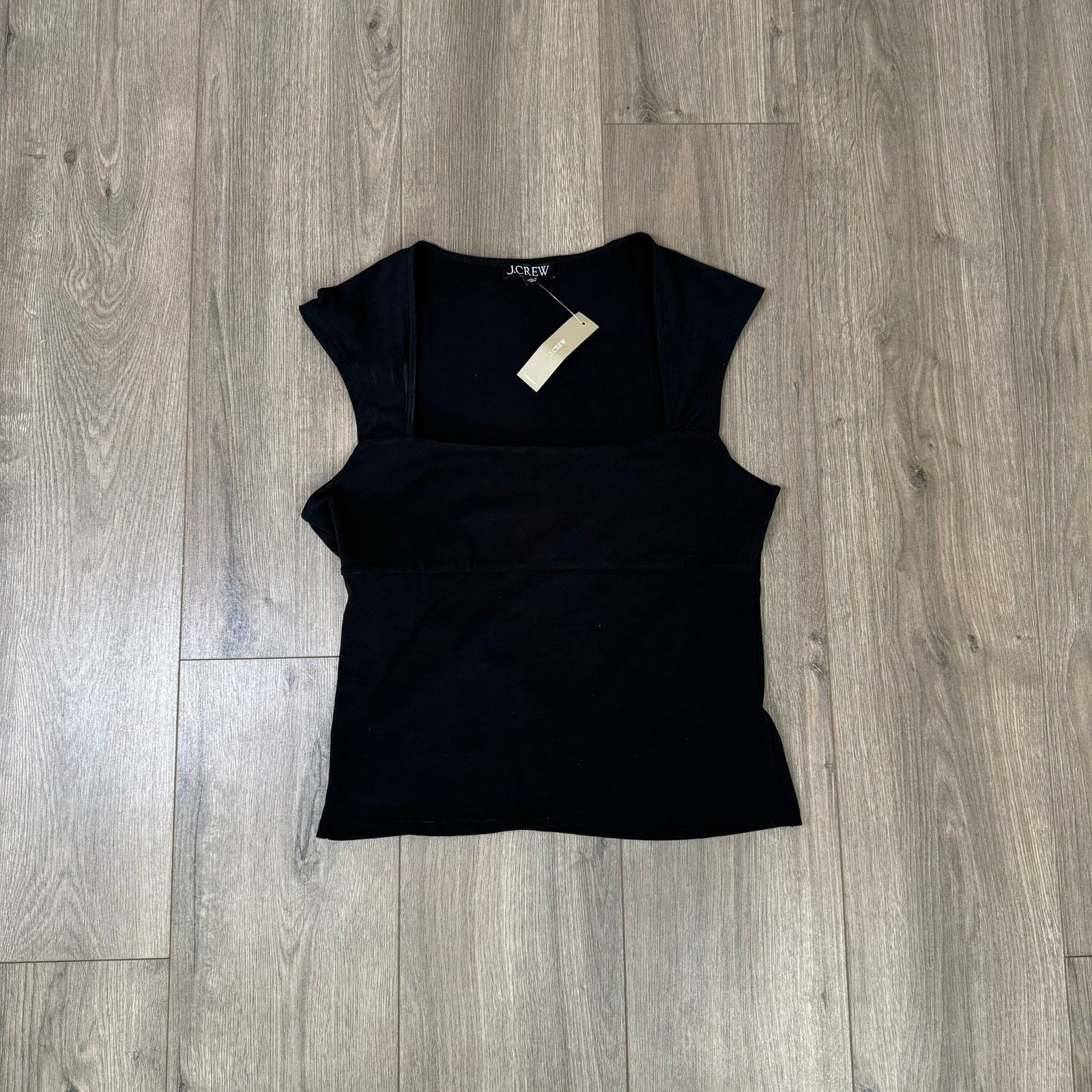 J.Crew J Crew Square Neck Cap Sleeve Stretch Top US Women's M New Size M / US 6-8 / IT 42-44 - 1 Thumbnail