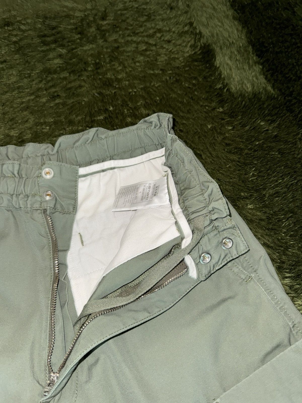 Carhartt Wip [S] Carhartt WIP Women’s Denver Cargo Shorts Olive Size US 29 - 3 Thumbnail