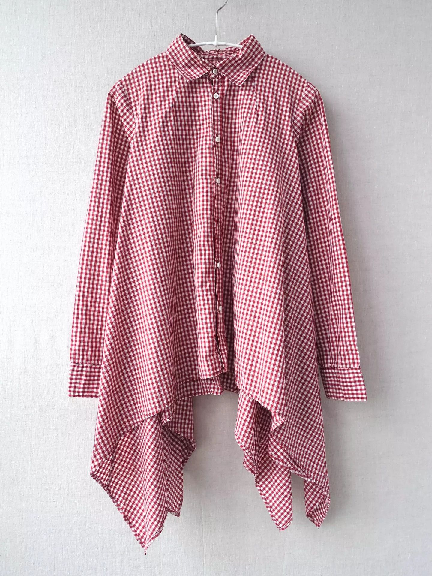 Kapital Plaid Irregular Oversized Hem Shirt - -DMC