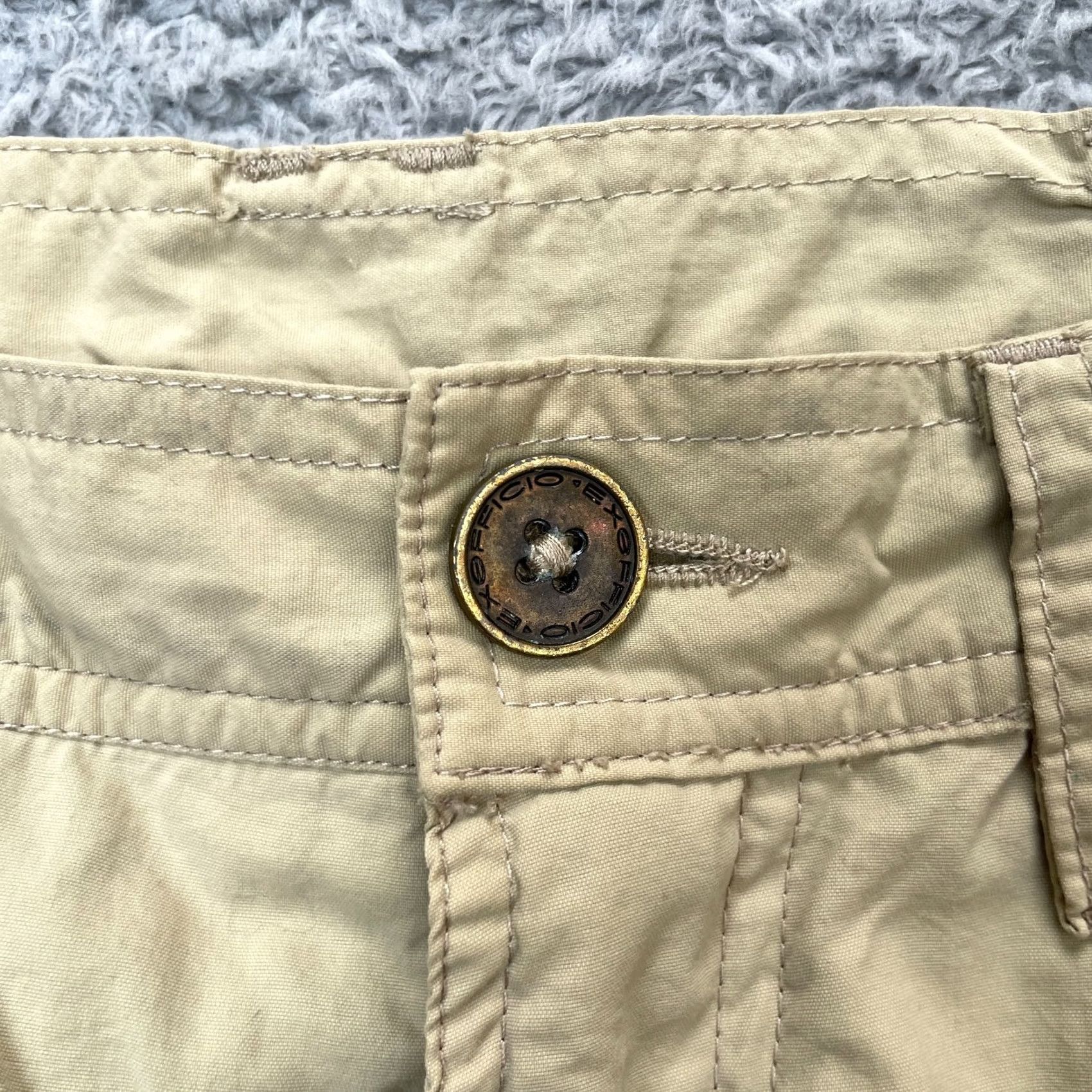 ExOfficio Exofficio Shorts Mens 30 Beige Cargo Nylon UPF Hiking Outdoor Pockets Casual Travel Workwear 9in Inseam Size US 32 / EU 48 - 5 Thumbnail