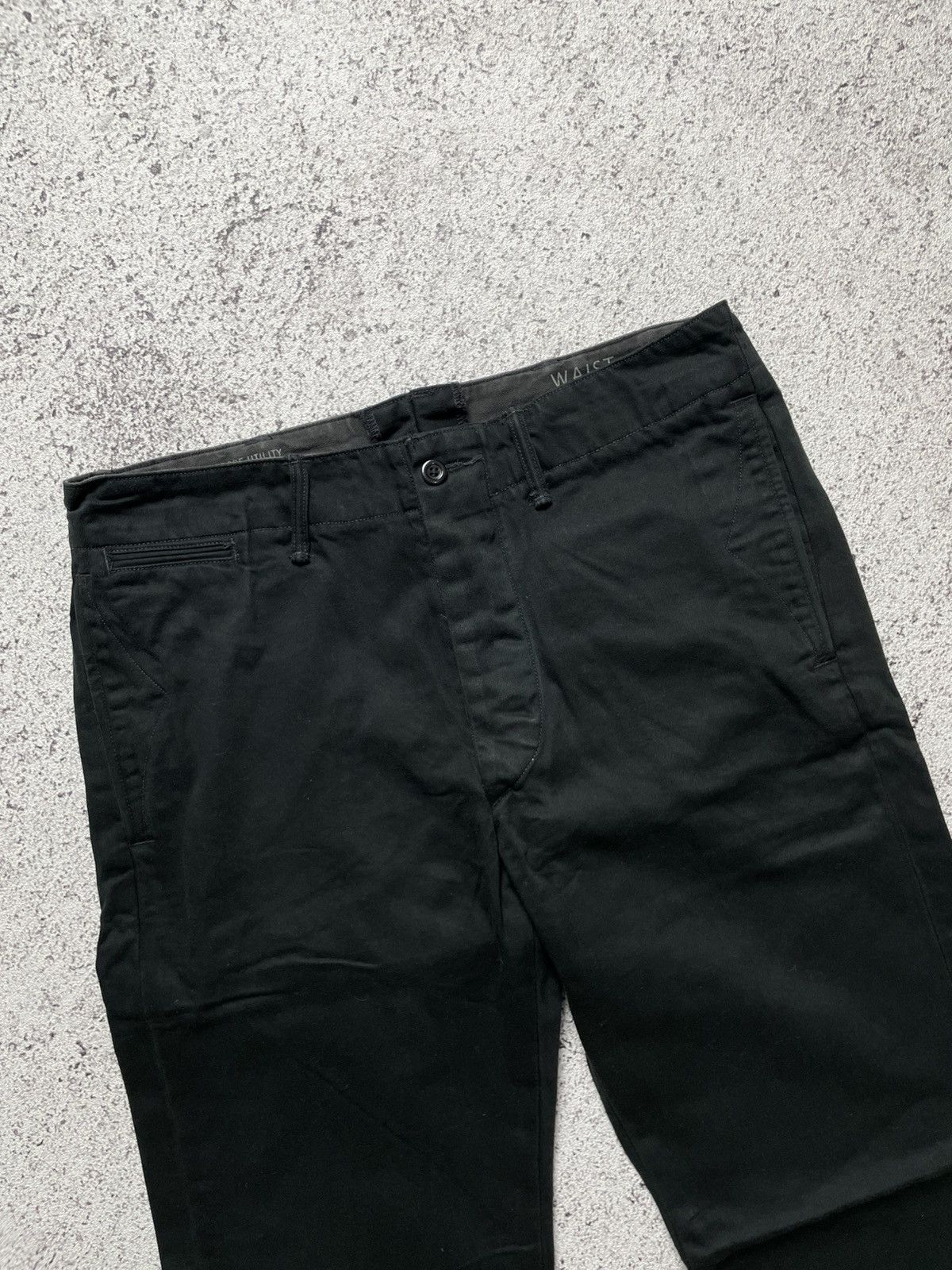 RRL Ralph Lauren RRL Ralph Lauren Black Officer Chino Pant Size US 30 / EU 46 - 2 Thumbnail
