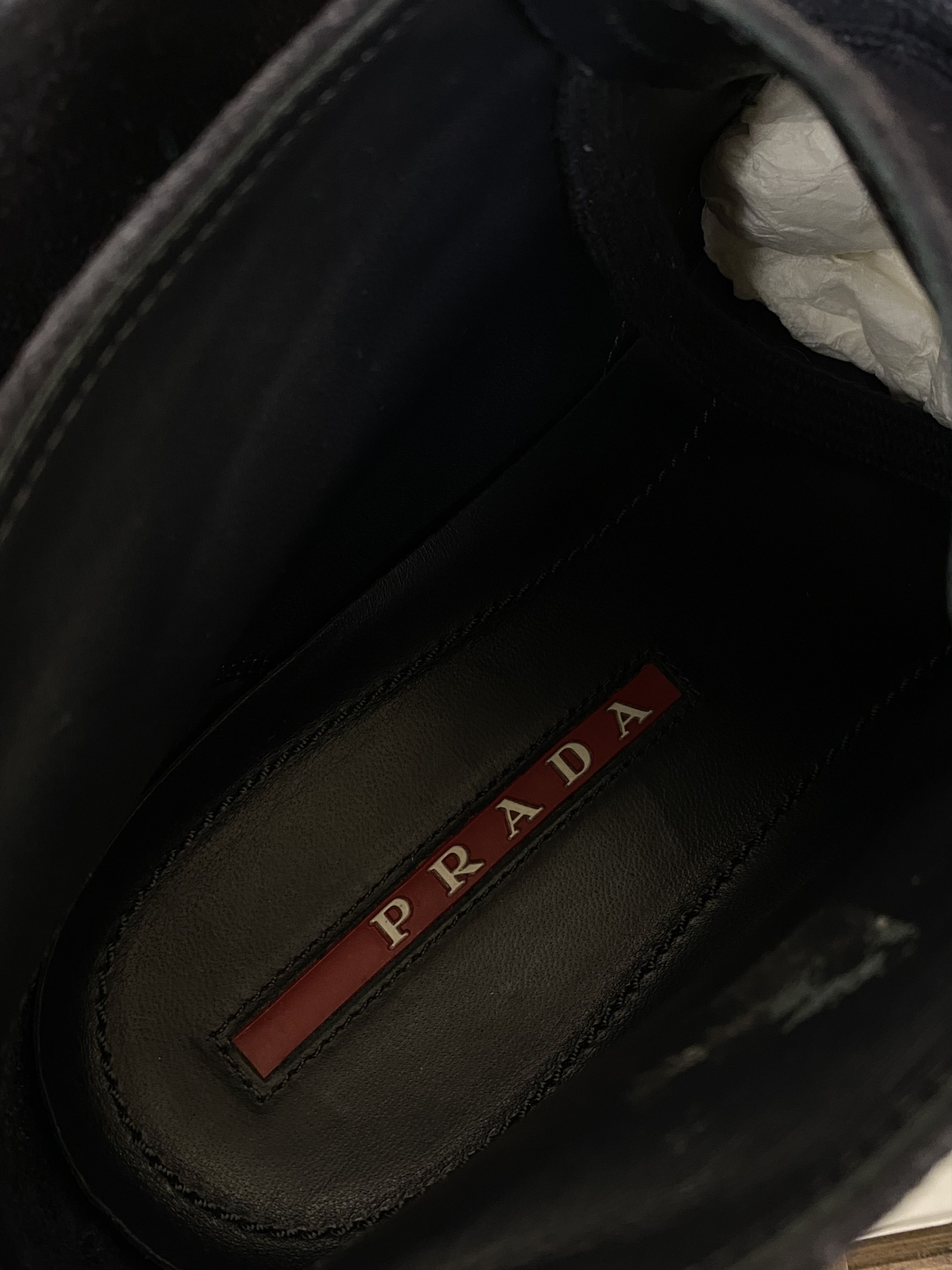 Prada Vintage Prada navy blue leather suede boots shoes 4T 2754 Size US 8.5 / EU 41-42 - 11 Thumbnail
