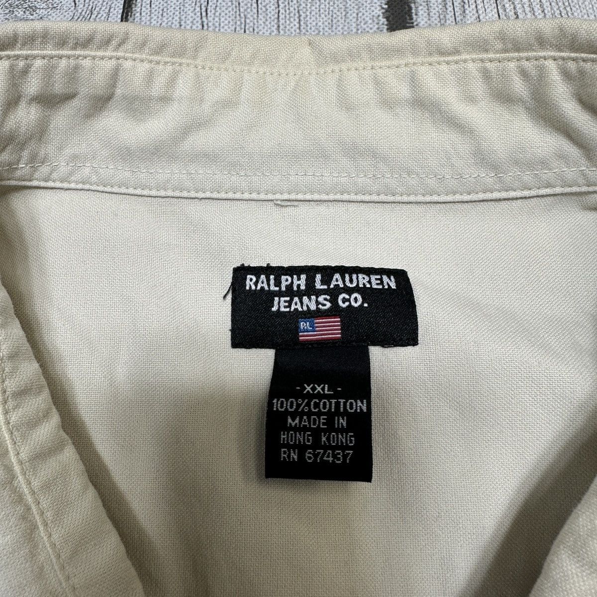Ralph Lauren × Vintage Vintage Ralph Lauren Jeans shirt Size US XXL / EU 58 / 5 - 4 Thumbnail