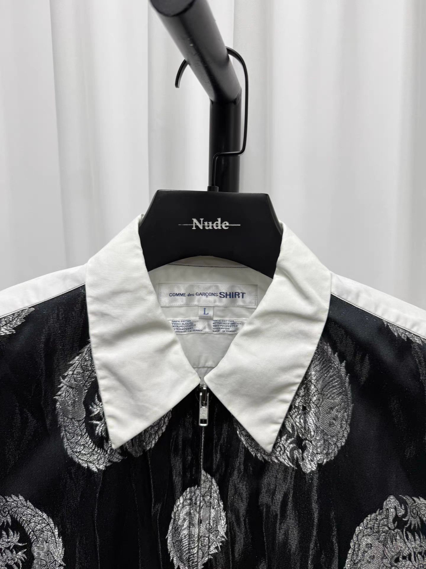 Comme des Garcons Comme des garcons Dragon Embroidery Patchwork Shirt K20 Size US L / EU 52-54 / 3 - 3 Thumbnail