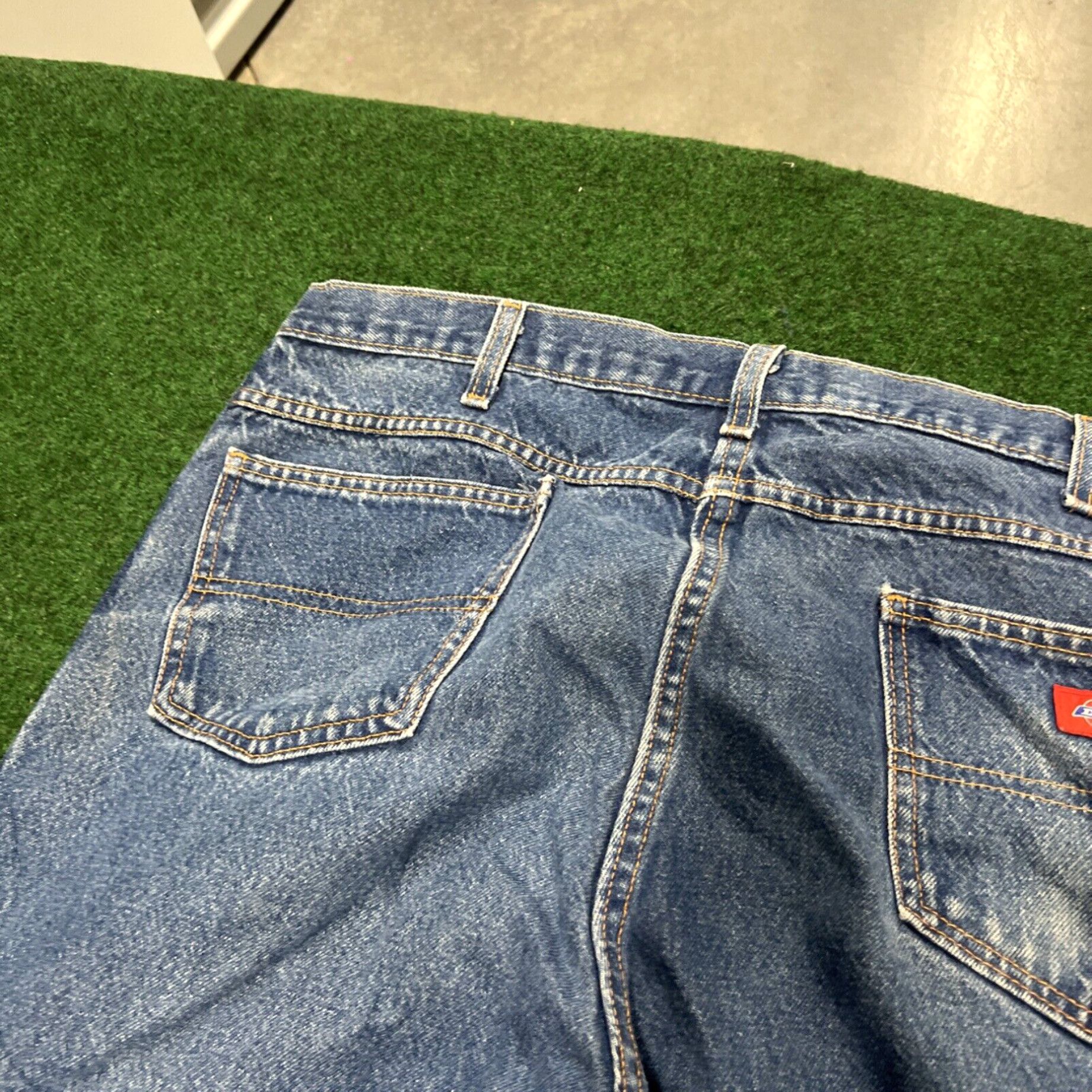 Dickies Dickies Jeans Mens 40x30 Blue Denim Straight Leg Cotton Workwear Size US 40 / EU 56 - 3 Thumbnail