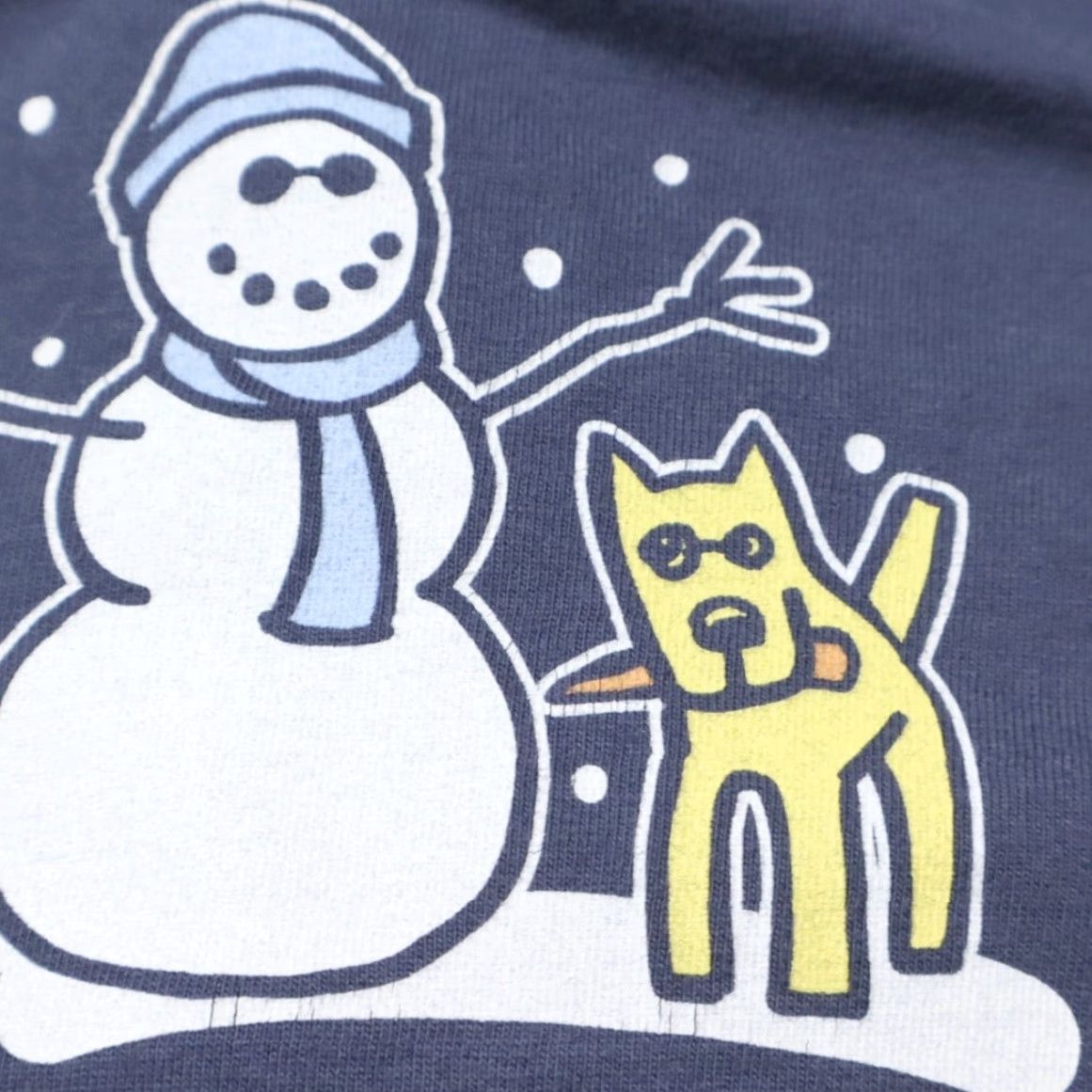 Life is Good Life is Good Snowman Spike Solid Long Sleeve T-Shirt Navy Men's XL Size US XL / EU 56 / 4 - 6 Thumbnail