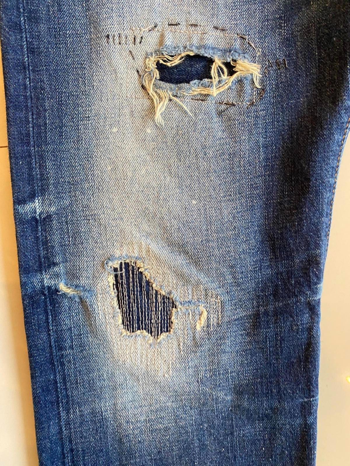 Scotch & Soda Scotch & Soda Mens Jeans Ralston Blue Distressed Size 33 Size US 33 - 5 Thumbnail