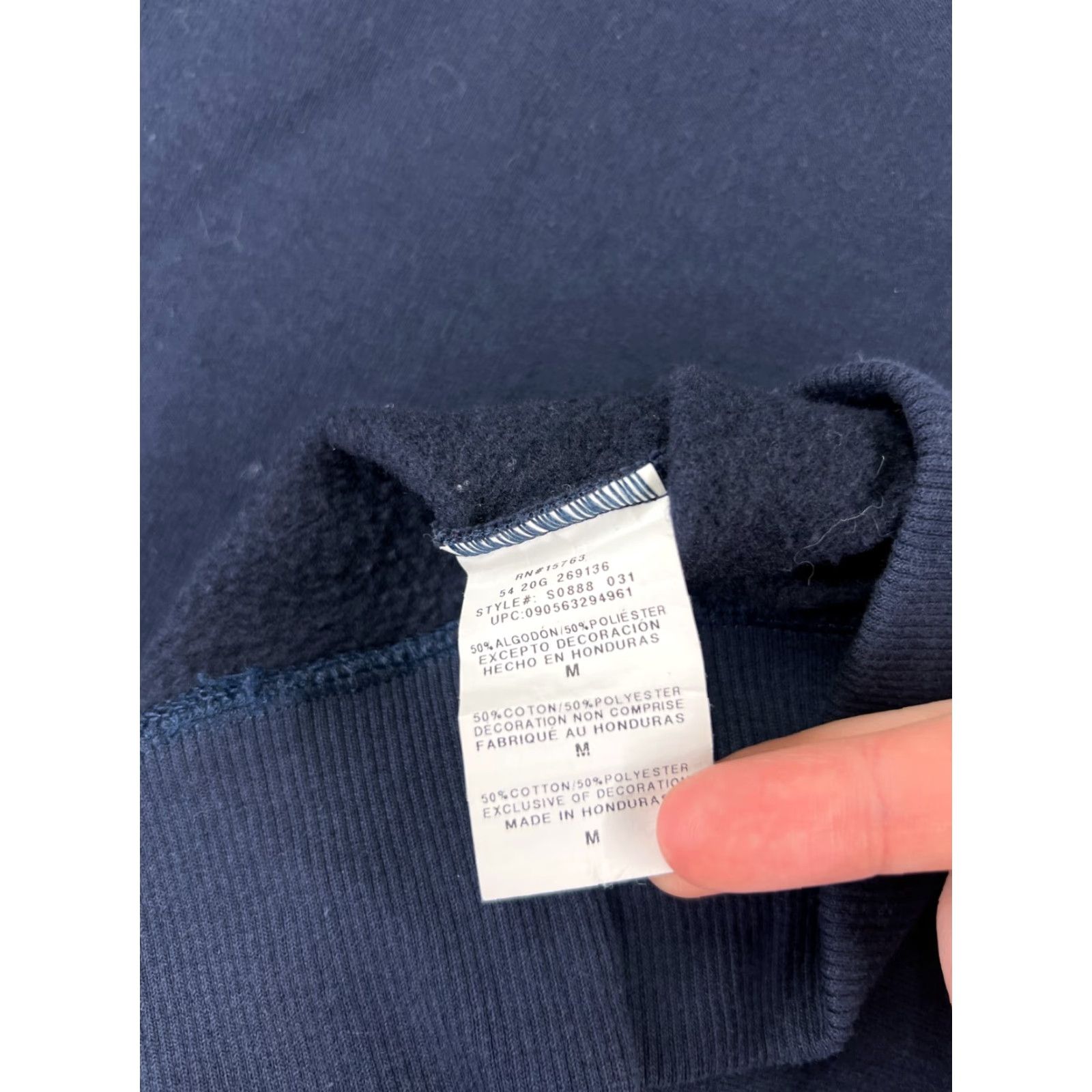 Champion Champion Sweater Adult Medium Blue Crew Neck Cotton Blend Outdoor Sweatshirt Size US M / EU 48-50 / 2 - 4 Thumbnail