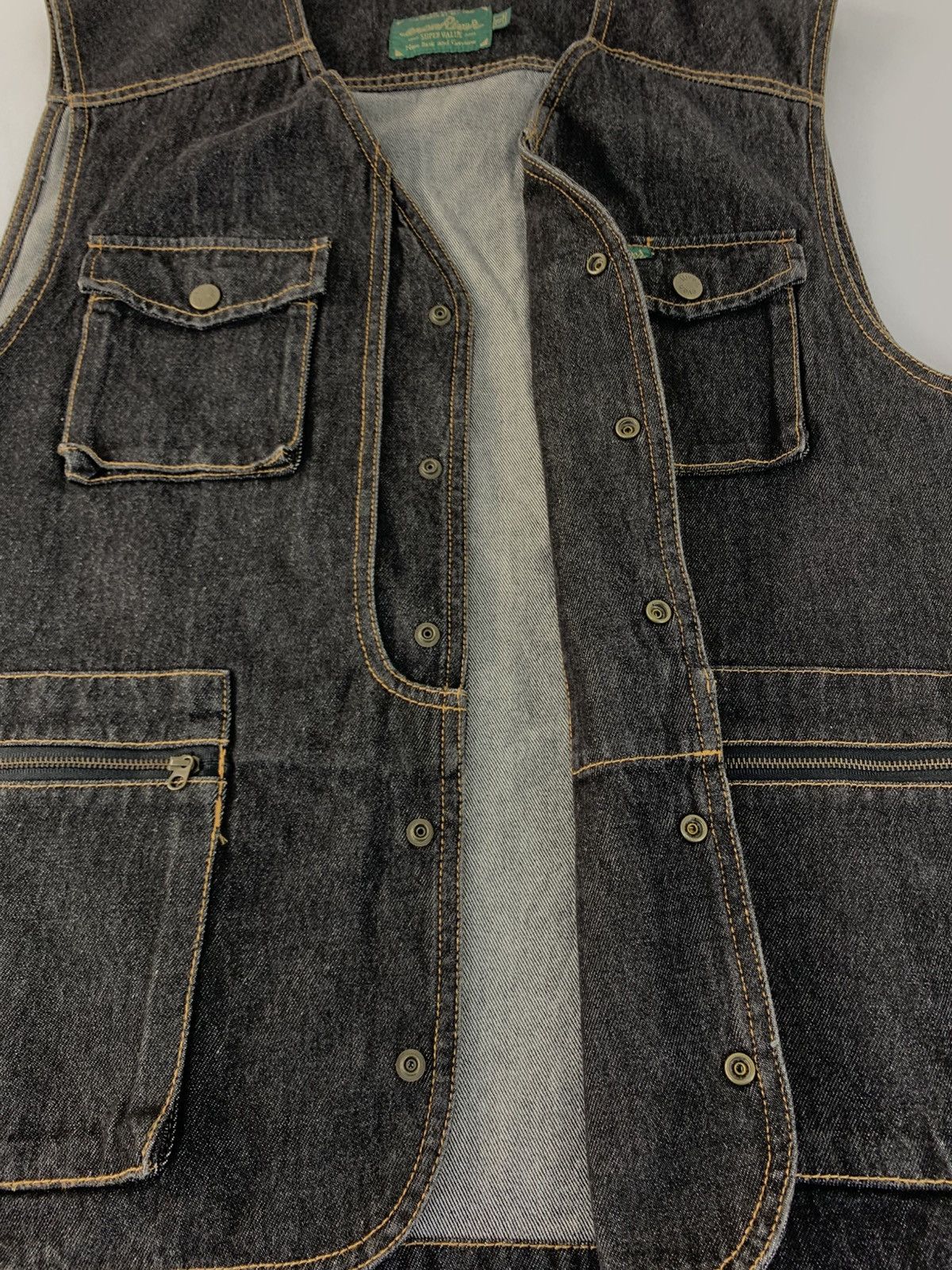 Japanese Brand 90s Evenriver Supervalue Vest Denim Jacket Multipocket Size US XL / EU 56 / 4 - 5 Thumbnail