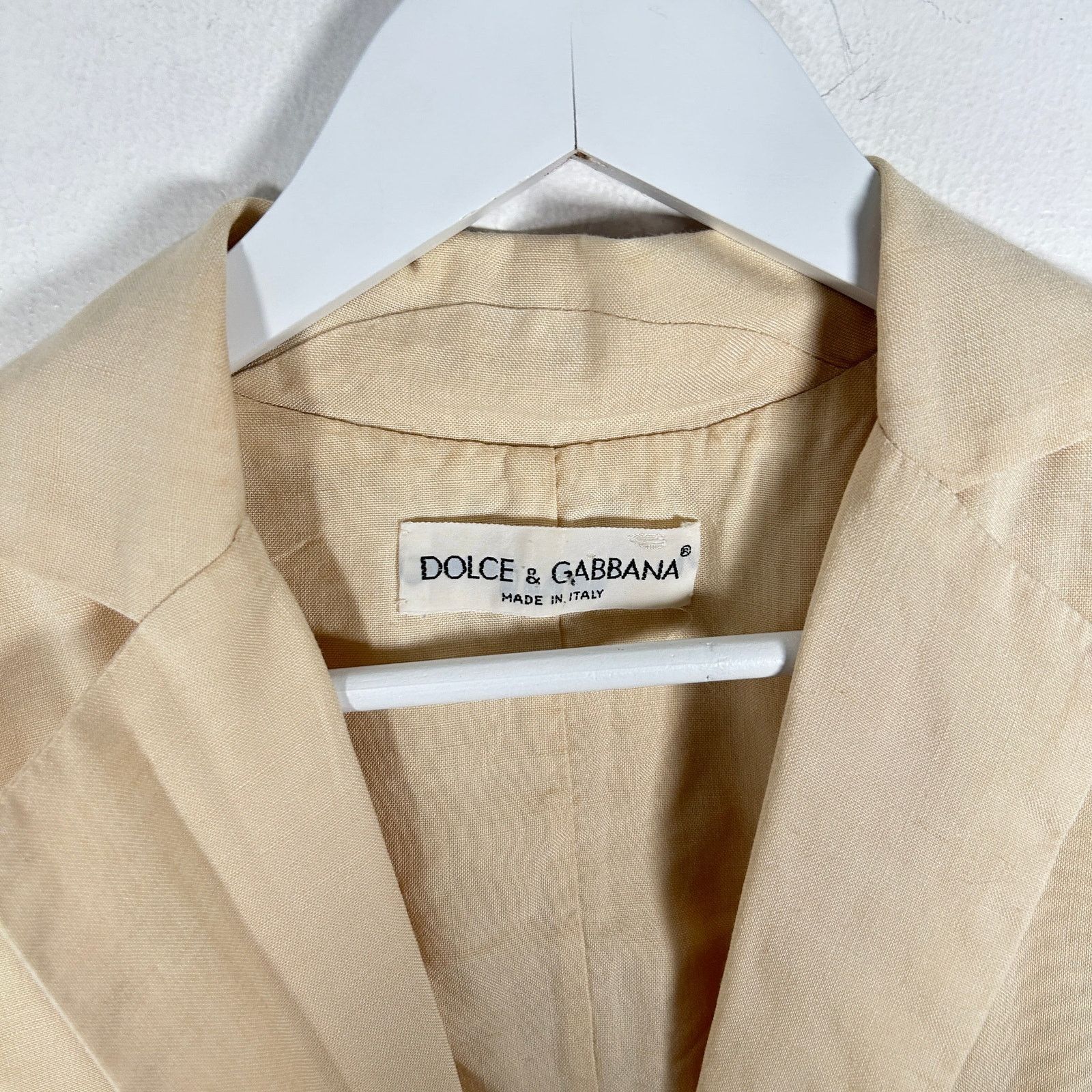 Dolce & Gabbana Dolce Gabbana Linen Vest Size S Size US S / EU 44-46 / 1 - 2 Thumbnail