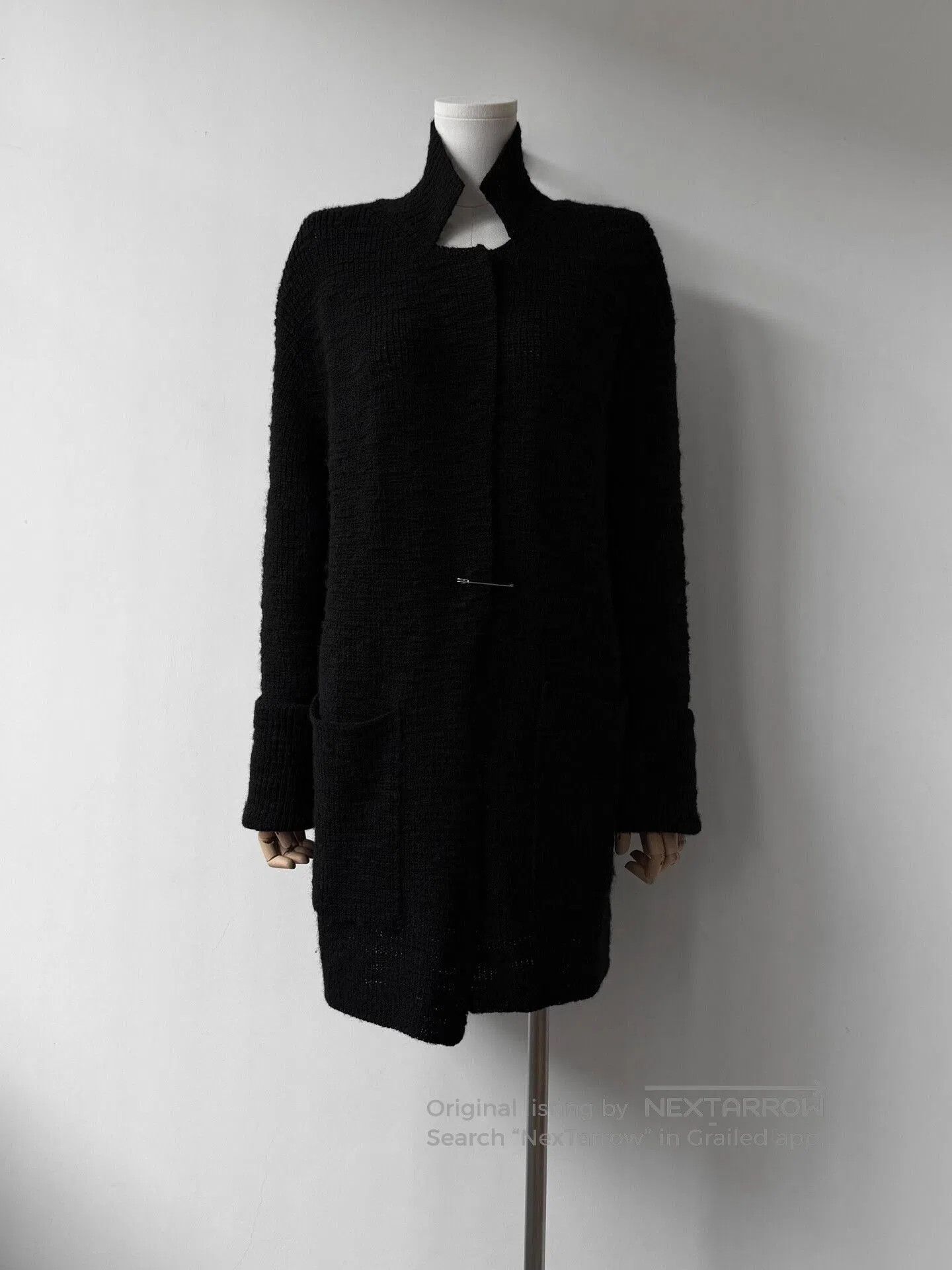 Yohji Yamamoto Yohji Yamamoto Black Wool Knit Tunic. Size M / US 6-8 / IT 42-44 - 1 Thumbnail