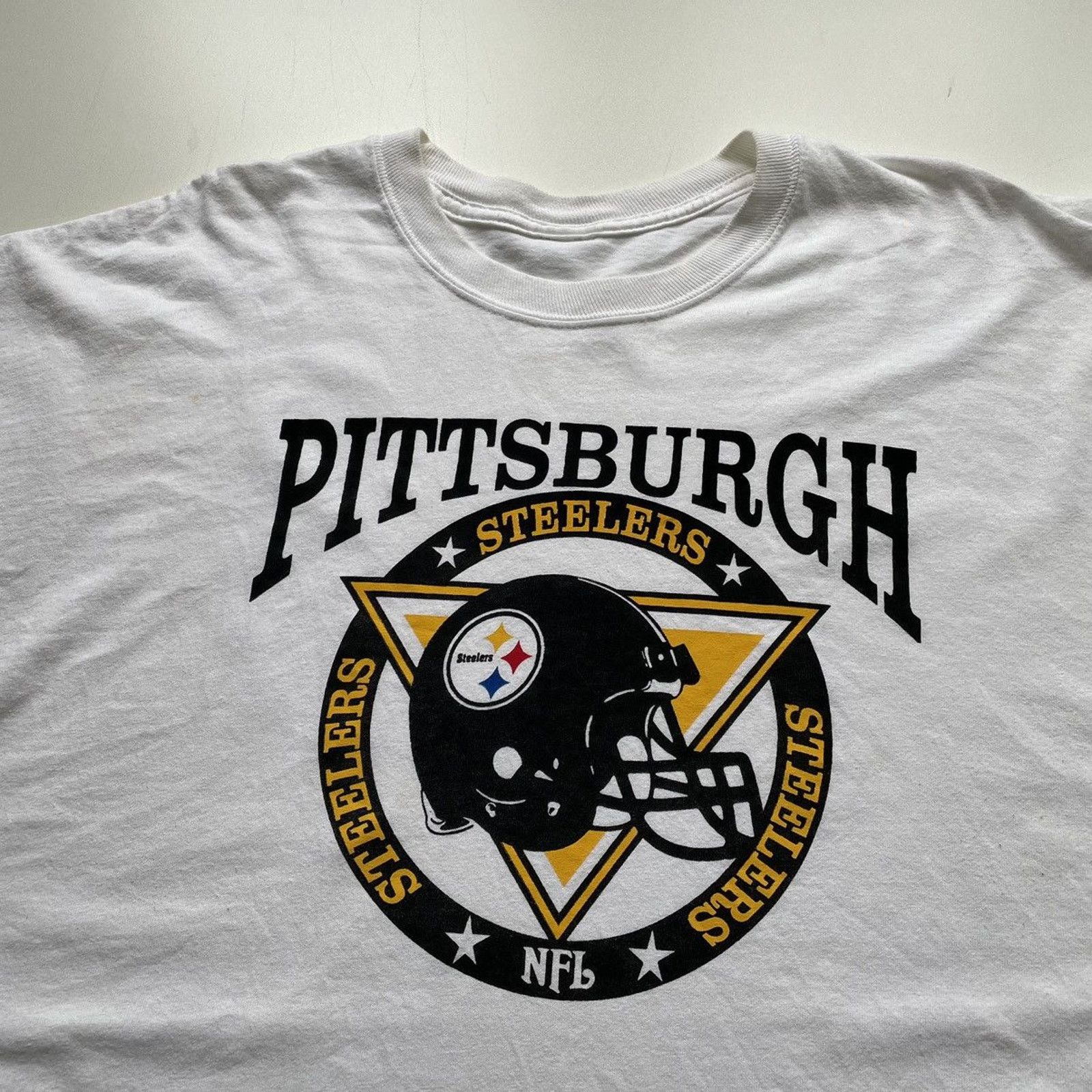 NFL Vintage Y2K Pittsburgh Steelers NFL Logo T Shirt XXL White Size US XXL / EU 58 / 5 - 2 Thumbnail