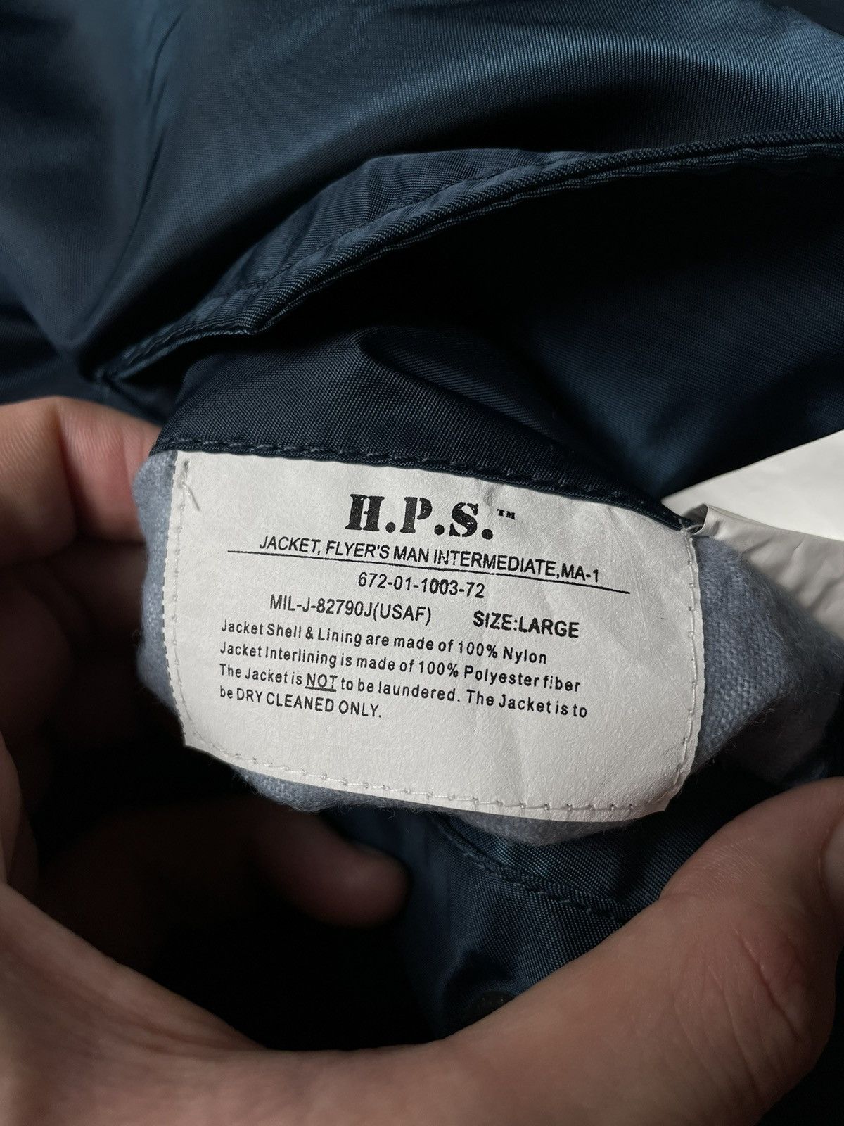 Japanese Brand × Vintage Vintage Bomber Jacket Intermediate MA-1 H.P.S. Size US L / EU 52-54 / 3 - 7 Thumbnail