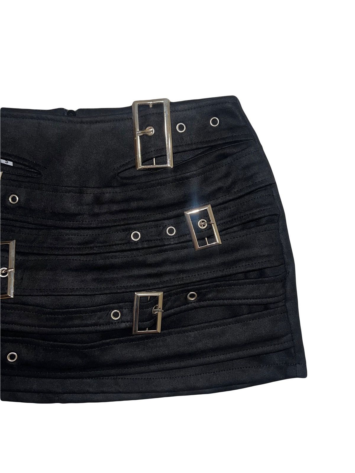 Japanese Brand Vintage multi belts punk mini skirt 🖤☠️ Size 26" / US 2 / IT 38 - 5 Thumbnail