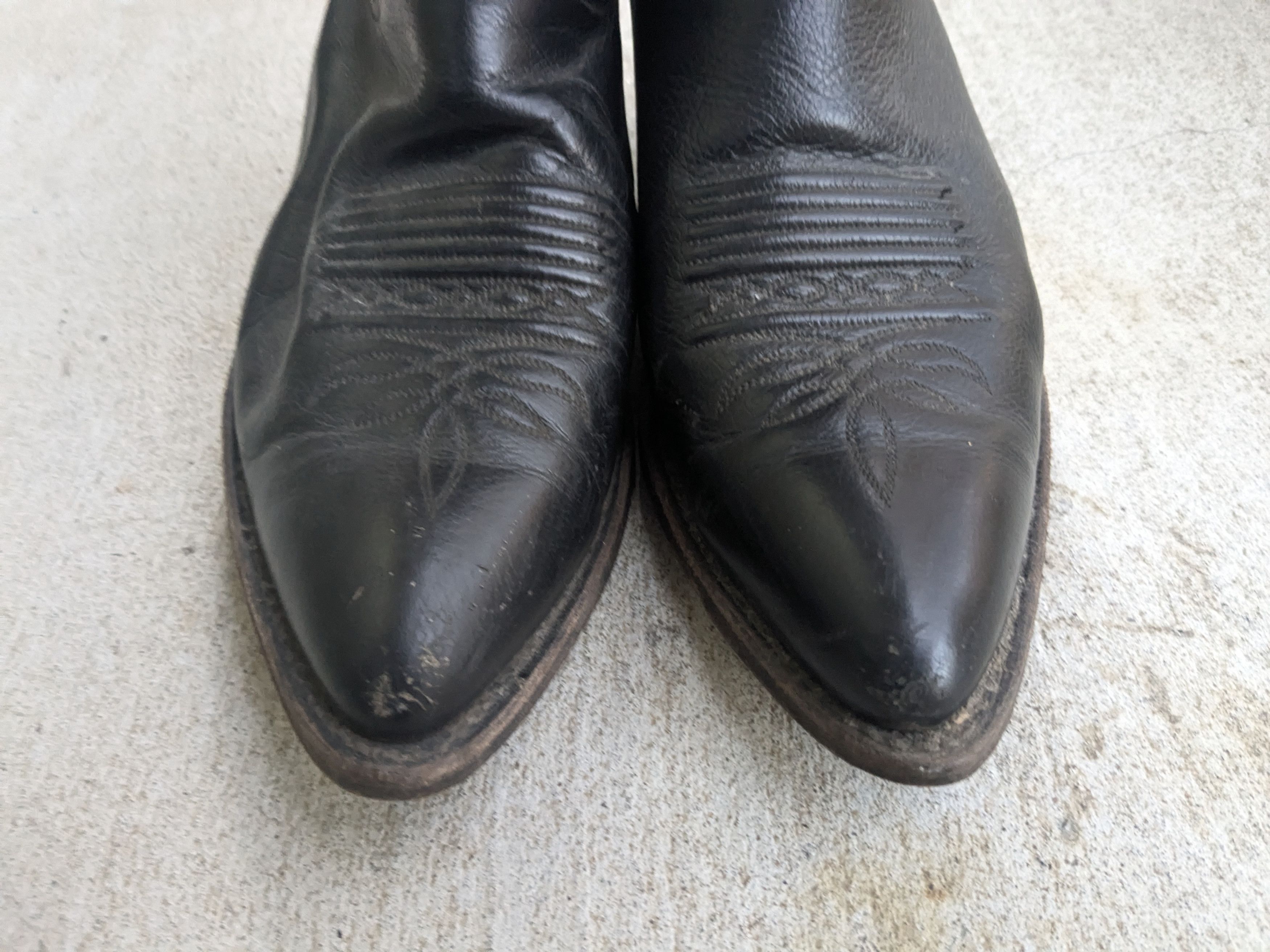 Dan Post Dan Post Cowboy Boots Black 9.5 D USA Leather Western Size US 9.5 / EU 42-43 - 2 Thumbnail