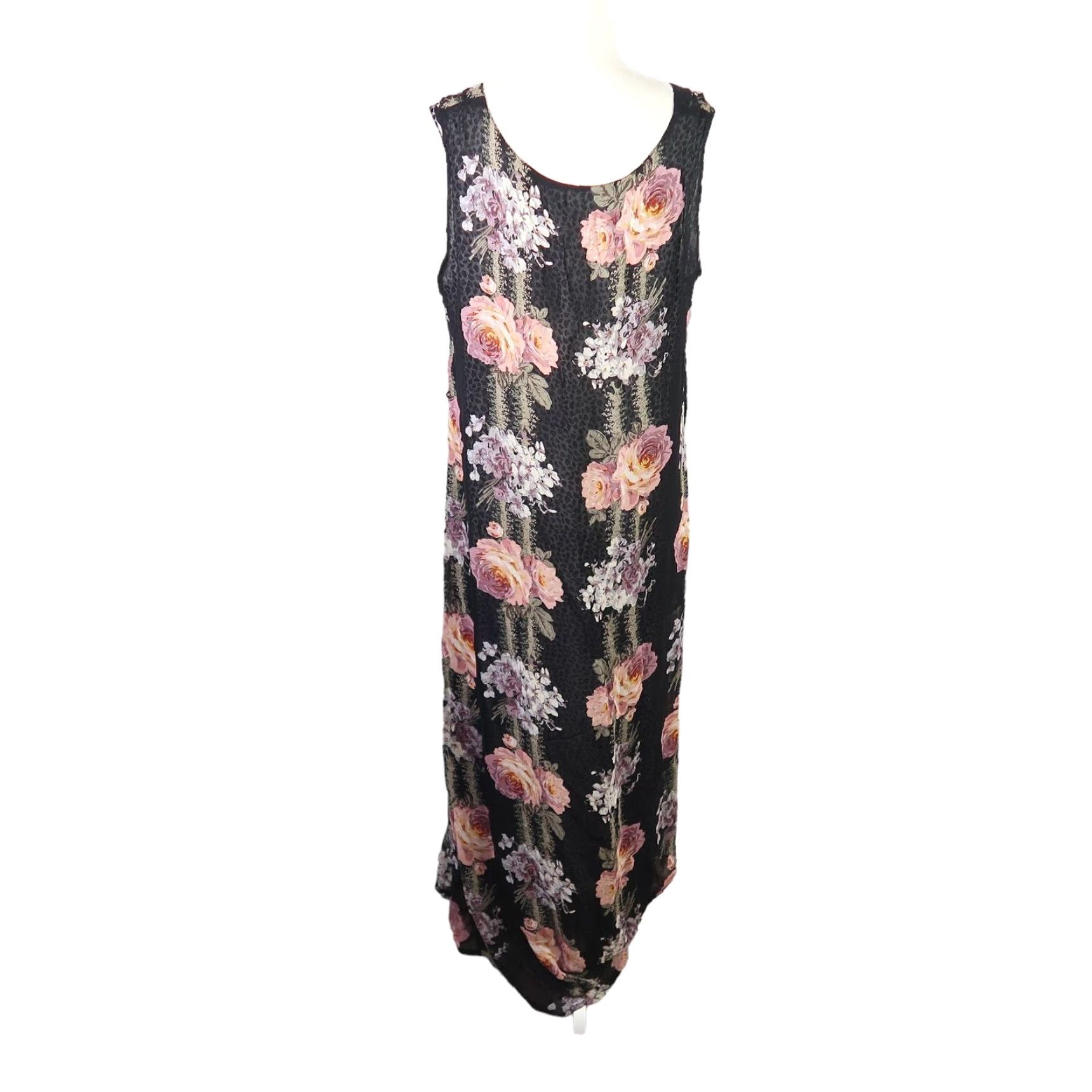 Vintage VINTAGE 90s Indira Maxi Dress Size L / US 10 / IT 46 - 5 Thumbnail