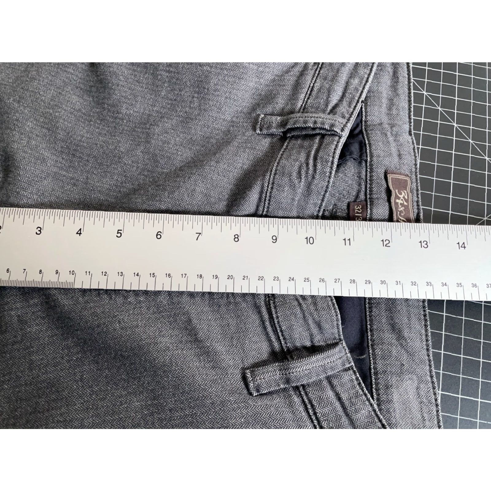 Vintage VINTAGE 34 Heritage Men's Chino Pants Slim Fit Gray Herringbone 32 x 28 Regular Size US 32 / EU 48 - 7 Thumbnail