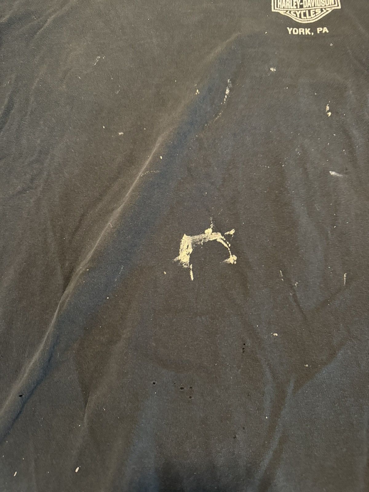Harley Davidson Vintage employee paint splatter harley davidson t shirt Size US XL / EU 56 / 4 - 4 Thumbnail