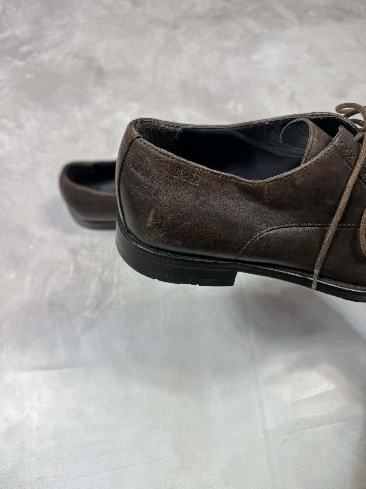Hugo Boss Vintage Hugo Boss Brown Leather Shoes Size US 7 / EU 40 - 5 Thumbnail