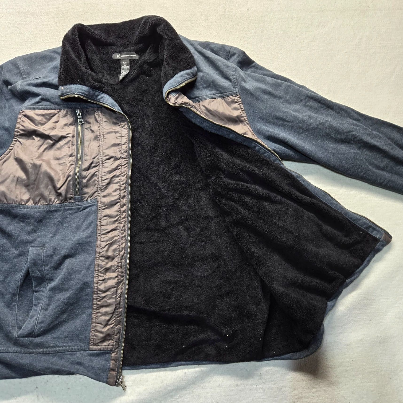Vintage INC Blue Full Zip Coat Jacket Womens 2XL XXL Adult Size 2XL Blue Jacket Womens 2XL STD? Size XXL / US 16-18 / IT 52-54 - 5 Thumbnail