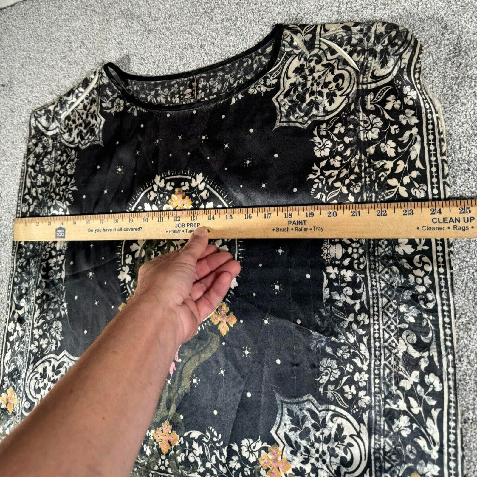 Other Whimsigoth Satin Top S Celestial Baroque Floral Witchy Boho Size S / US 4 / IT 40 - 2 Thumbnail