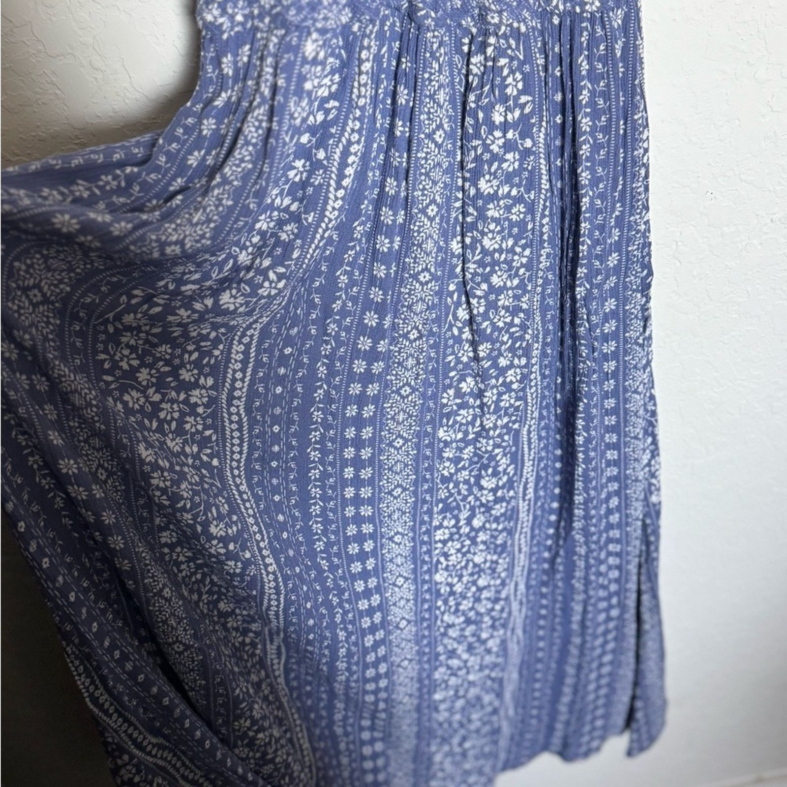 Other L Blue Patterned Maxi Dress Size L / US 10 / IT 46 - 2 Thumbnail
