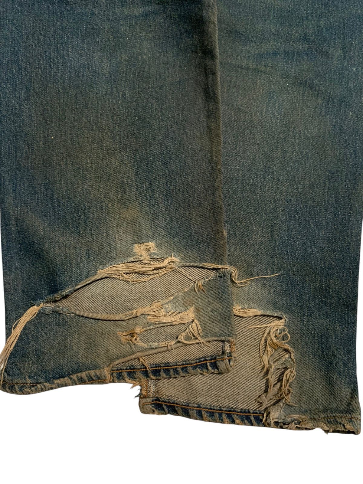 Levi's VINTAGE LEVIS 501 BIG E SELVEDGE MUDWASH & RUSTY DISTRESSED Size US 29 - 17 Thumbnail