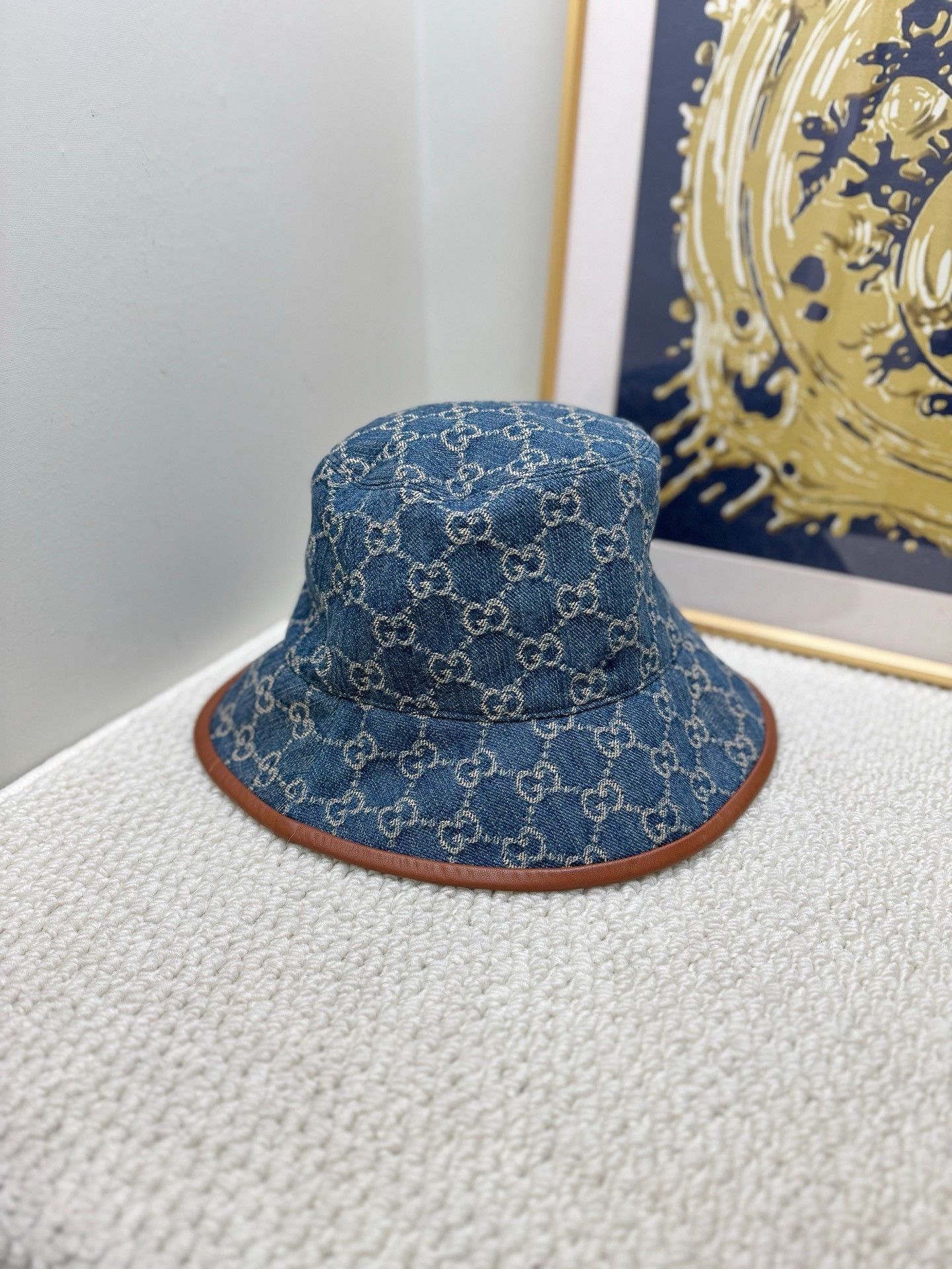 Gucci Gucci Blue Denim Bucket Hat Size ONE SIZE - 1 Thumbnail