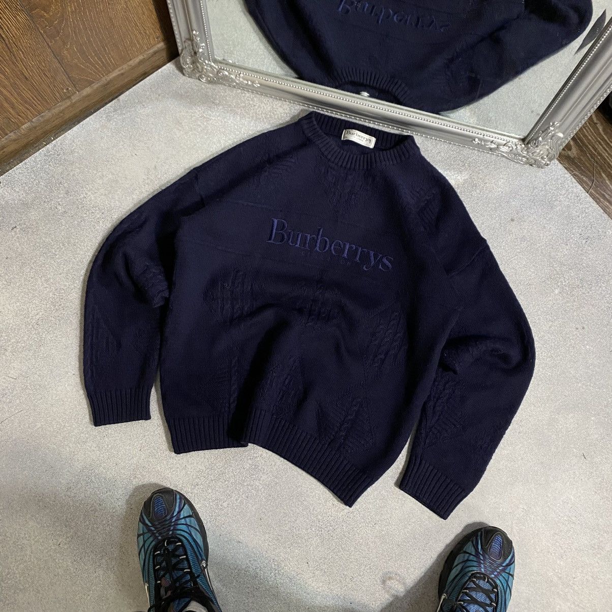 Rare Vintage Burberry Sweater Wool