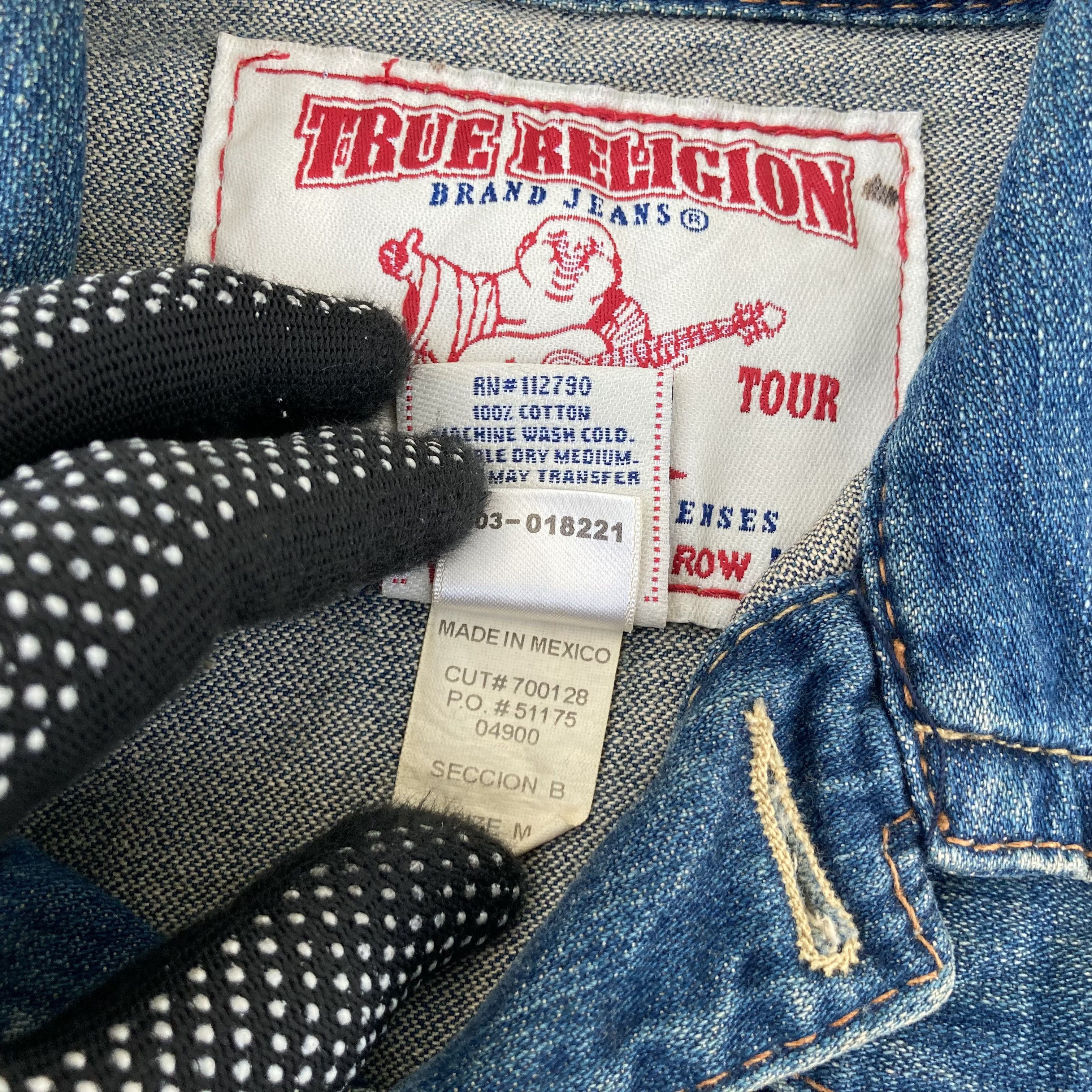 True Religion × Vintage Vtg True Religion Jimmy Jeans Jacket Size US M / EU 48-50 / 2 - 5 Thumbnail