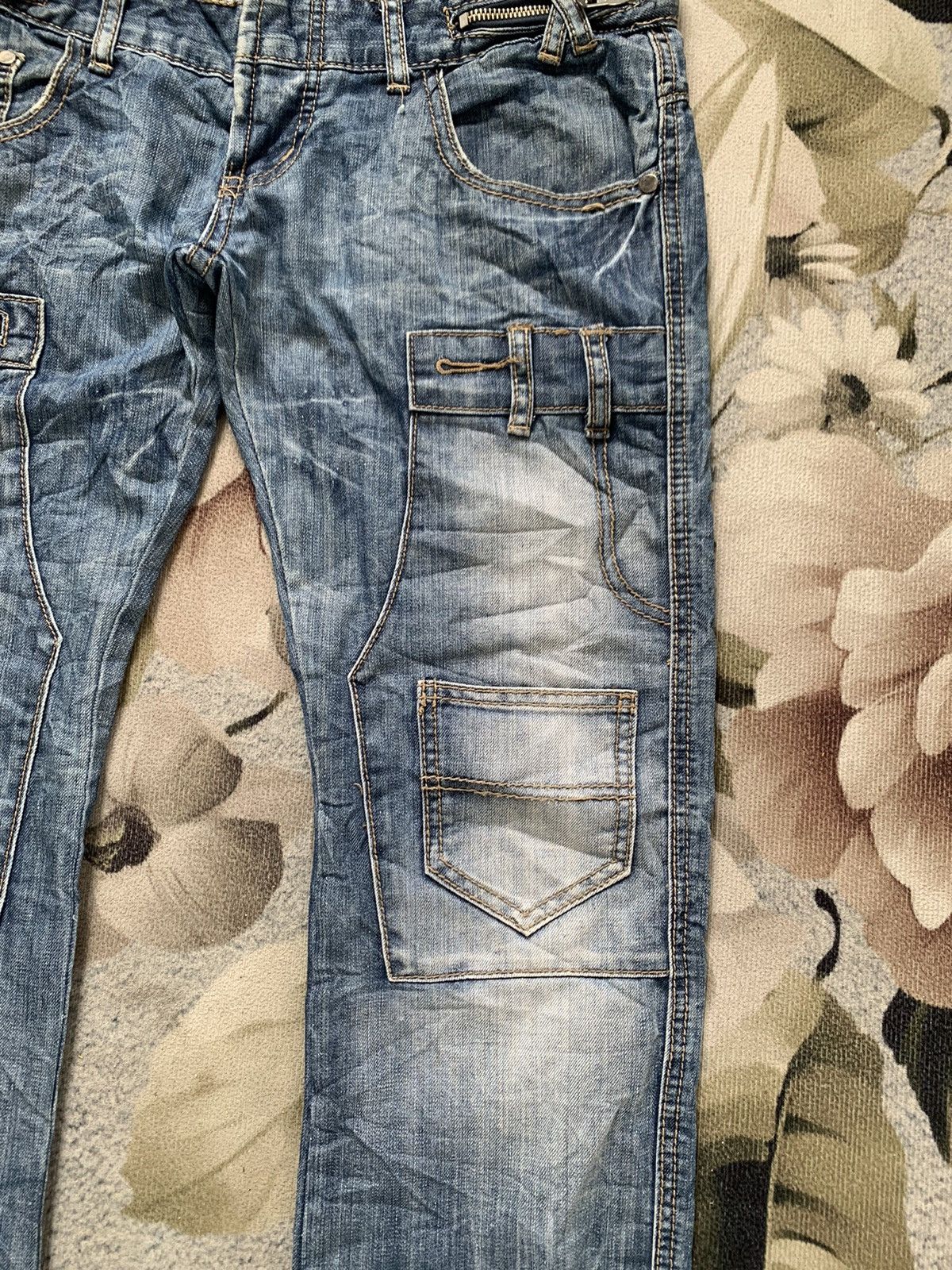 Japanese Brand Multipockets Functional Jeans Dal Denim Pant Nice Design Size US 33 - 5 Thumbnail