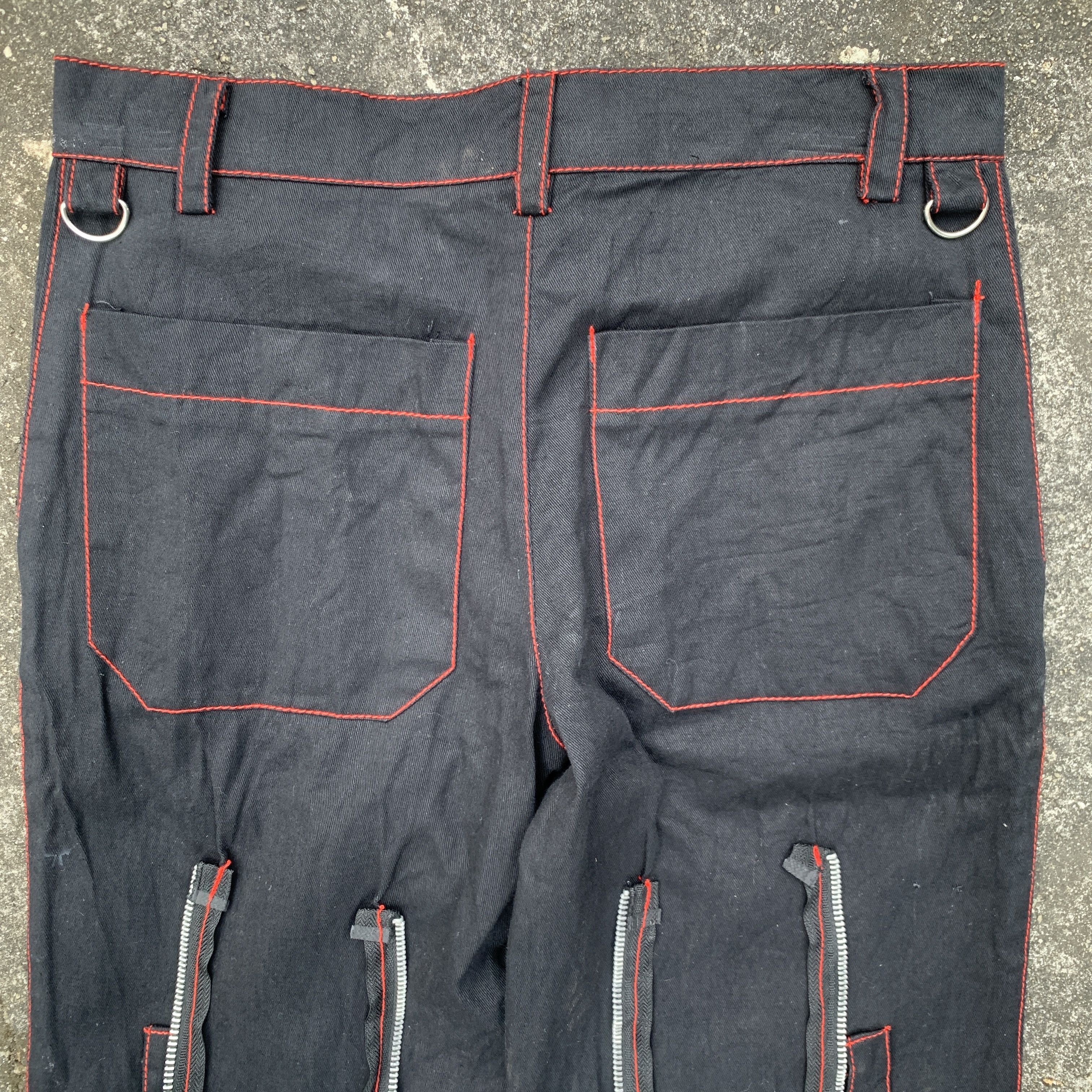 Japanese Brand Punk Bondage Secret Agents Style Pants Size 29" - 6 Thumbnail