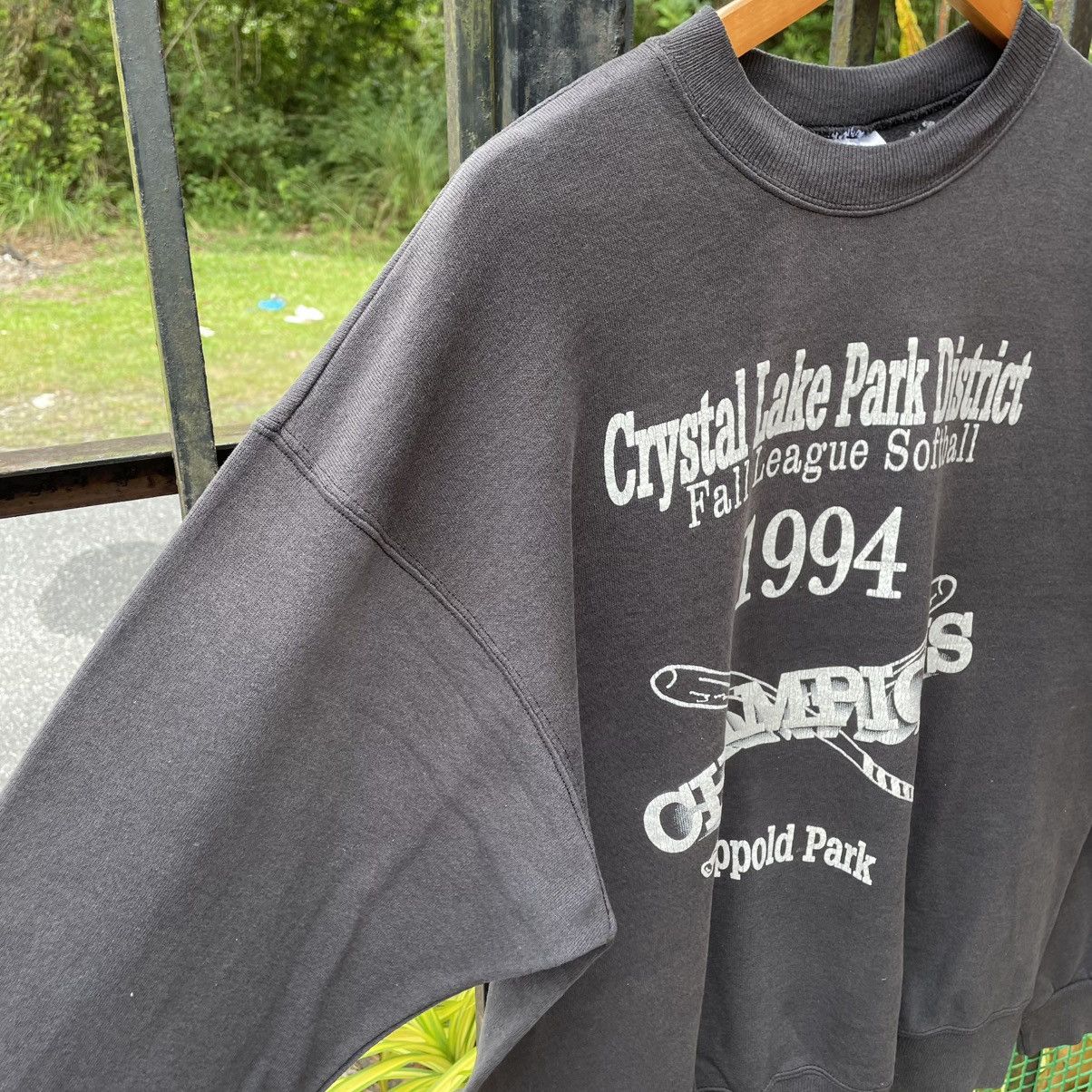 Vintage 🔥Vintage 1994 Crystal Lake Fall League Softball Sweatshirts Size US M / EU 48-50 / 2 - 6 Thumbnail